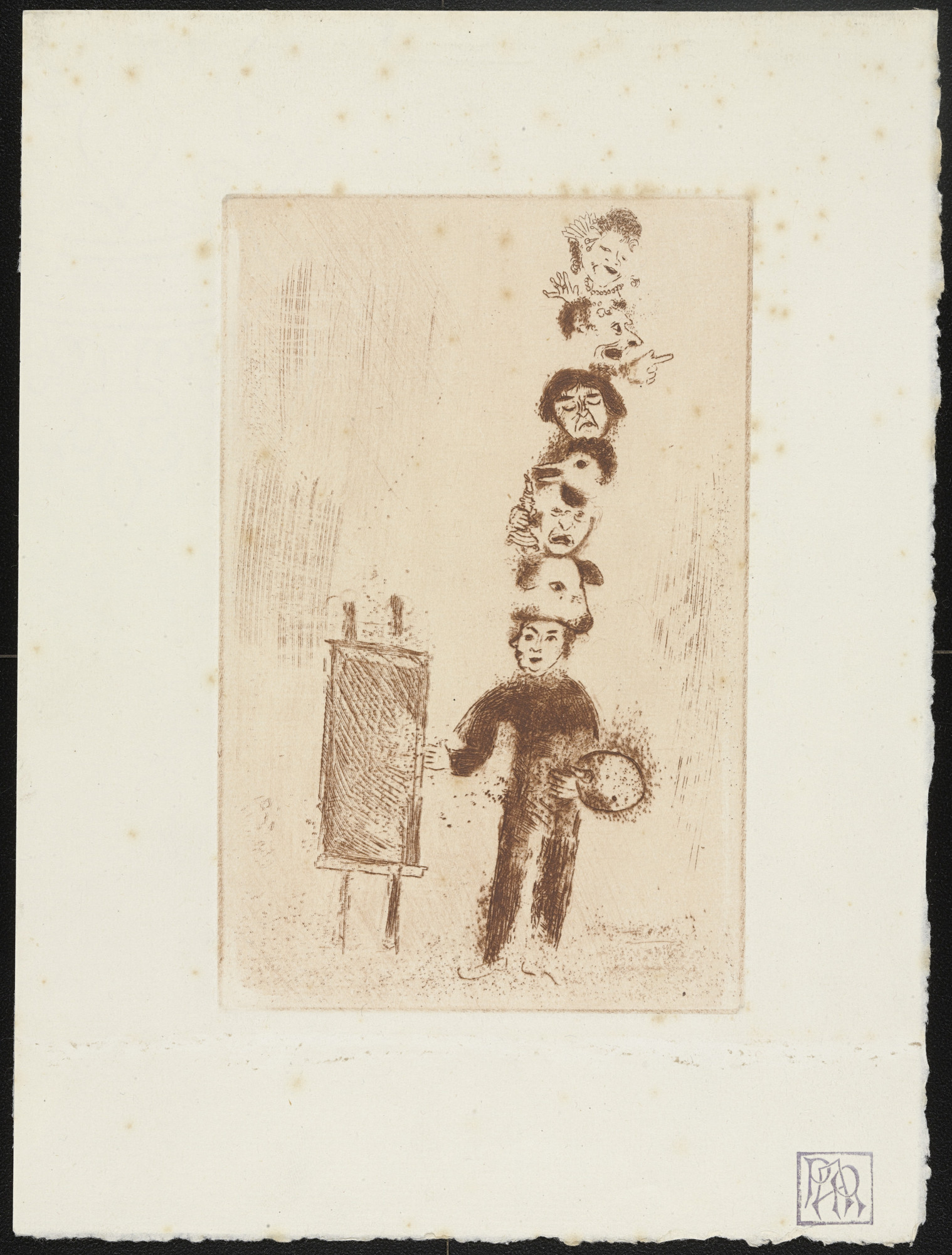 Marc Chagall. Frontispiece from The Seven Deadly Sins ( Les Sept