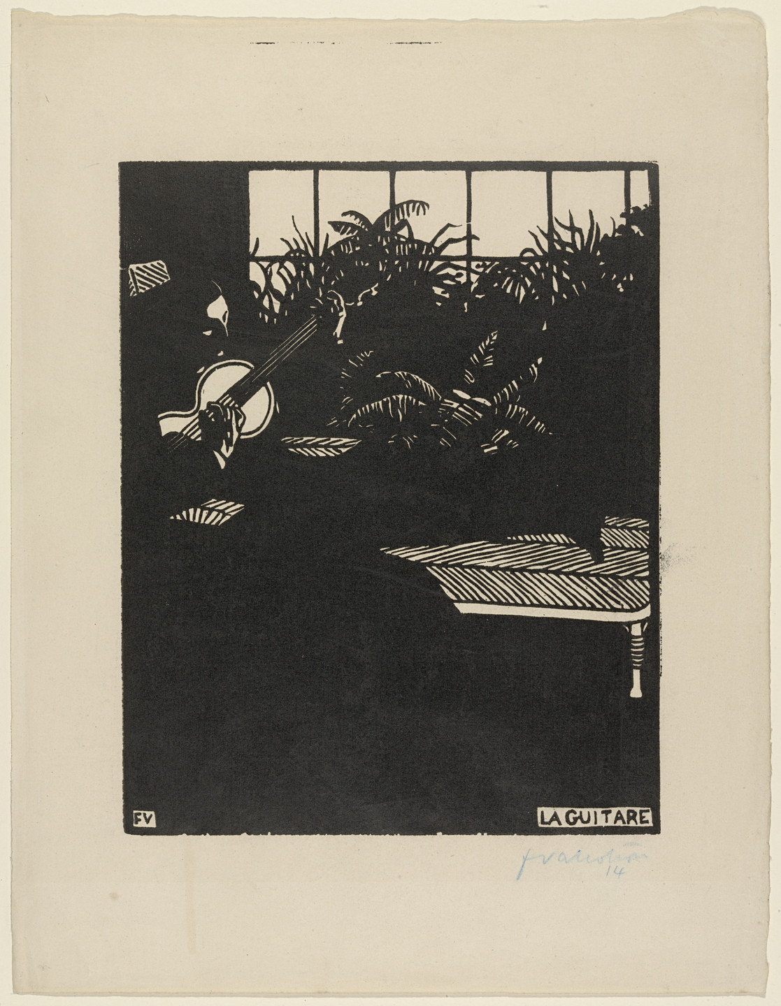 Félix Vallotton. The Guitar. 1897