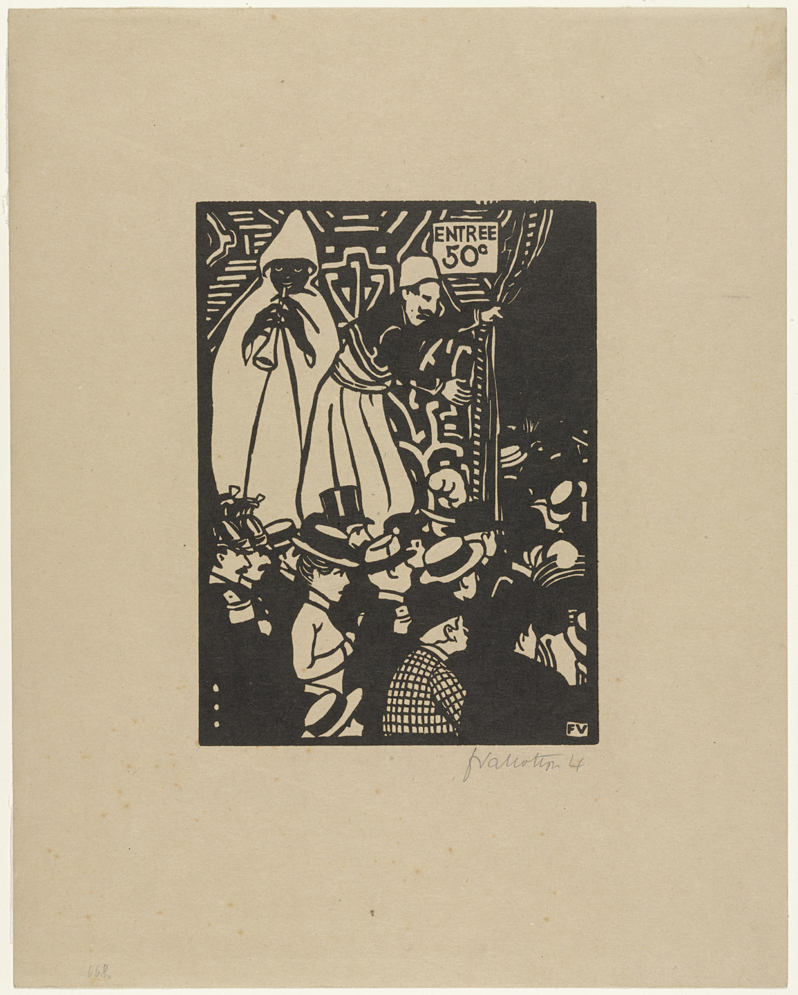 Félix Vallotton. Cairo Street (plate V) from The World's Fair (L'Exposition Universelle). 1901