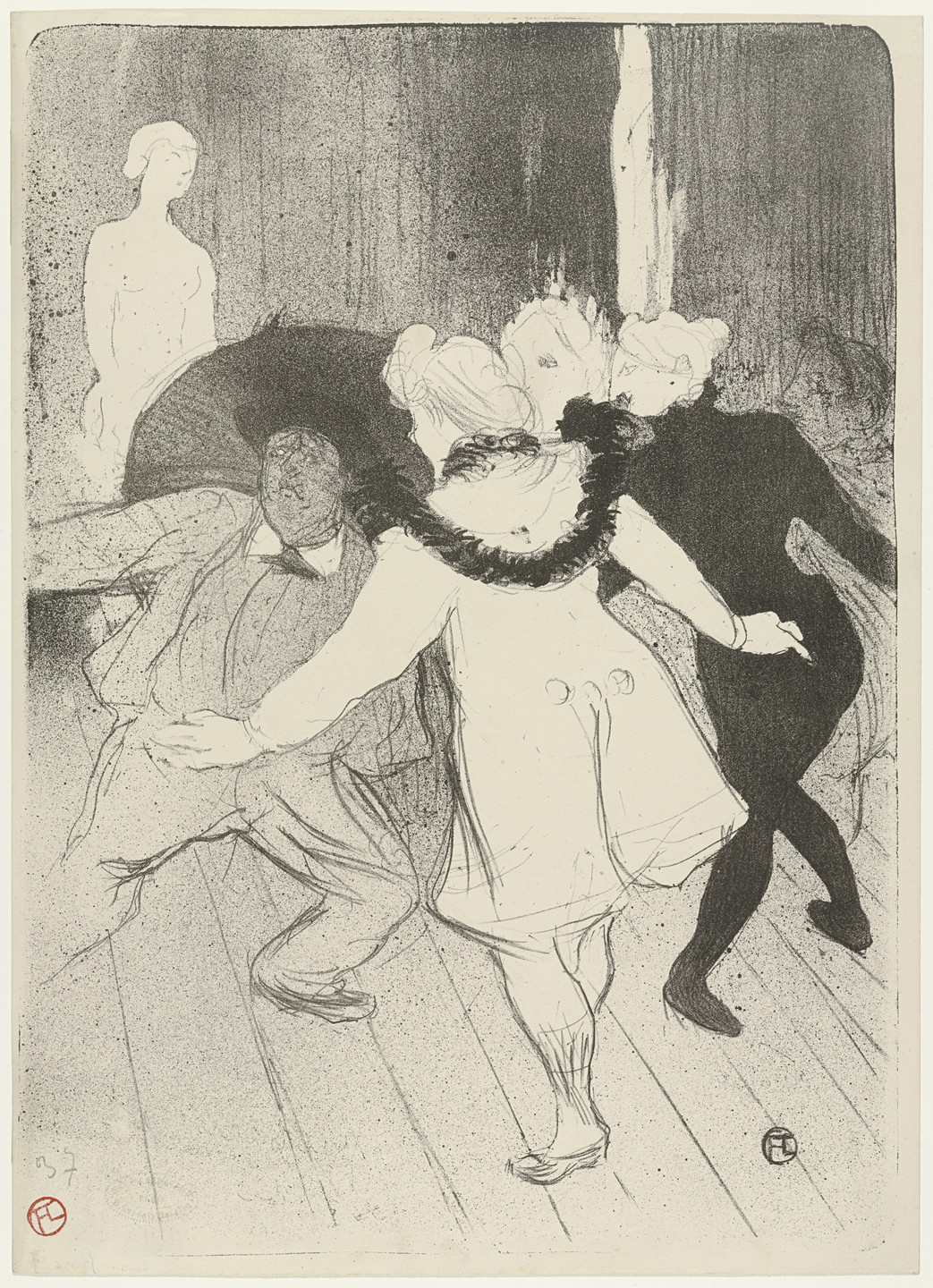 Henri de Toulouse-Lautrec. Folies Bergère: the Modesty of Monsieur Prudhomme (Folies Bergère: Les pudeurs de Monsieur Prudhomme). 1893