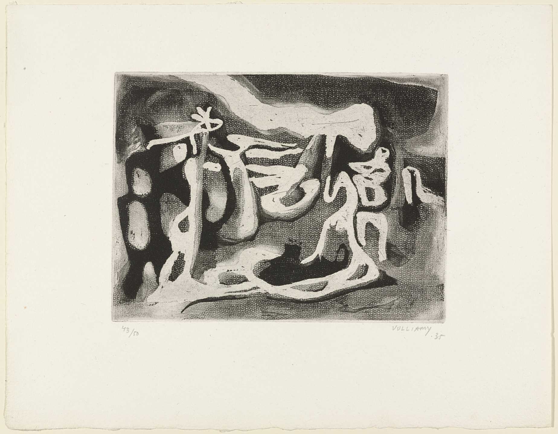 Gérard Vulliamy. Plate (folio 47) from 23 Gravures. 1935