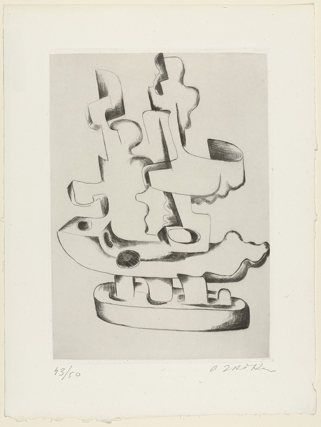 Ossip Zadkine. Plate (folio 49) from 23 Gravures. 1935