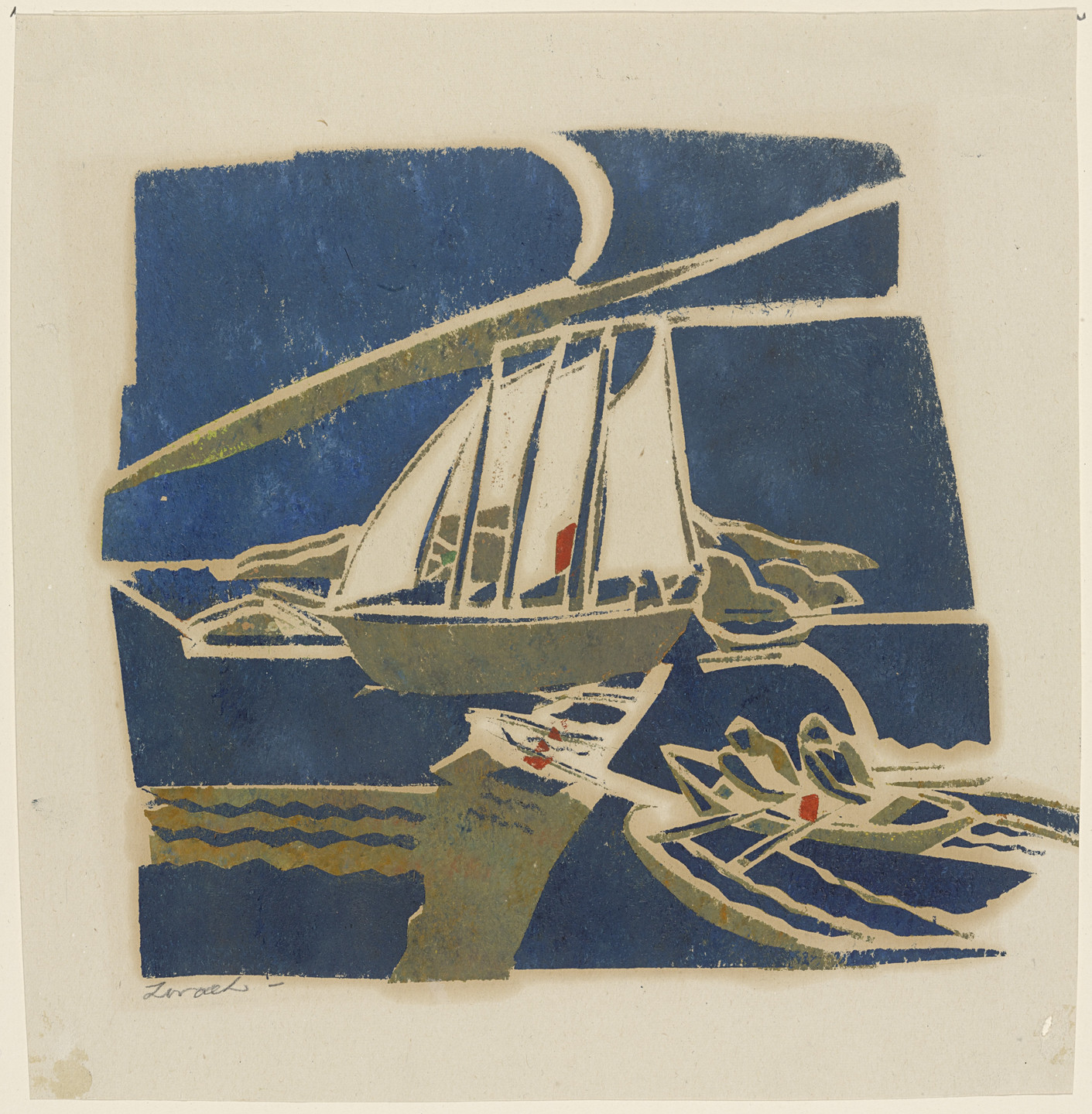 Marguerite Zorach. Christmas Card from the Zorachs. 1929