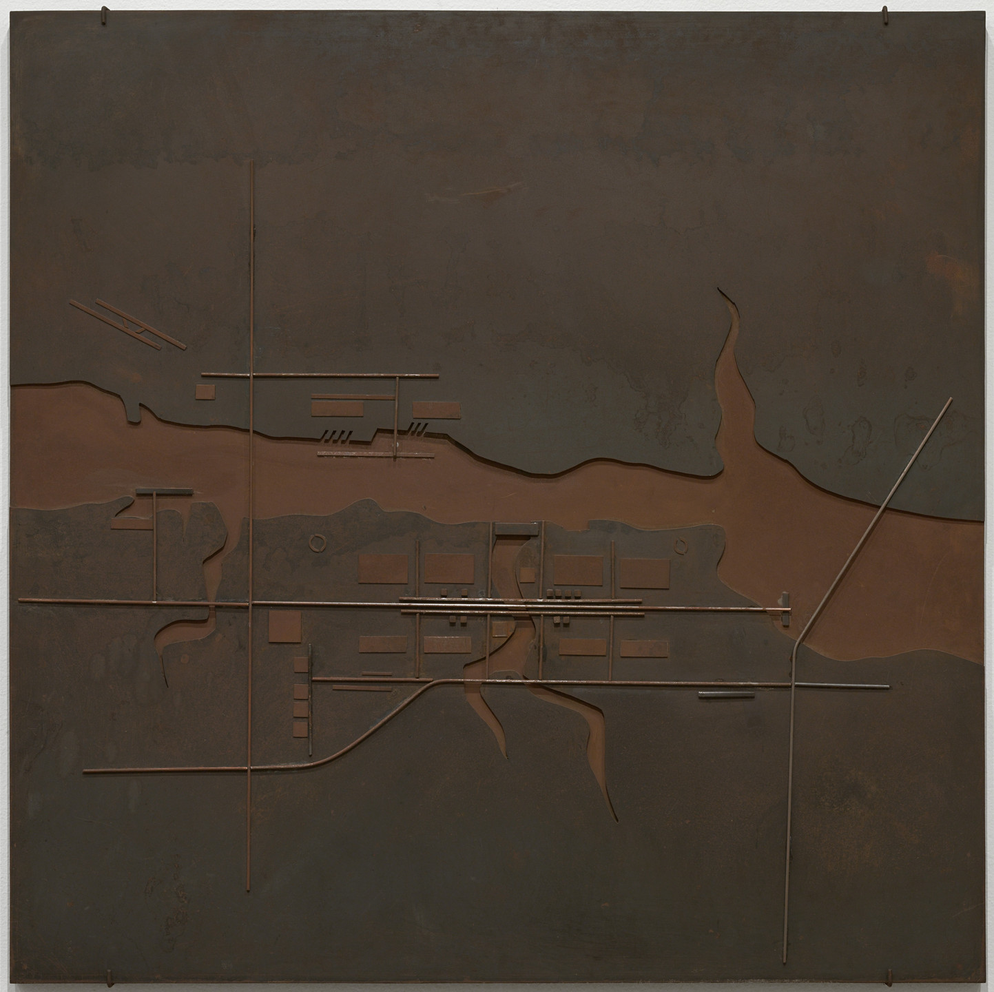 Paulo Mendes da Rocha. Port City of Tietê Project, São Paulo State, Brazil (Scale model 1:50,000). 1980