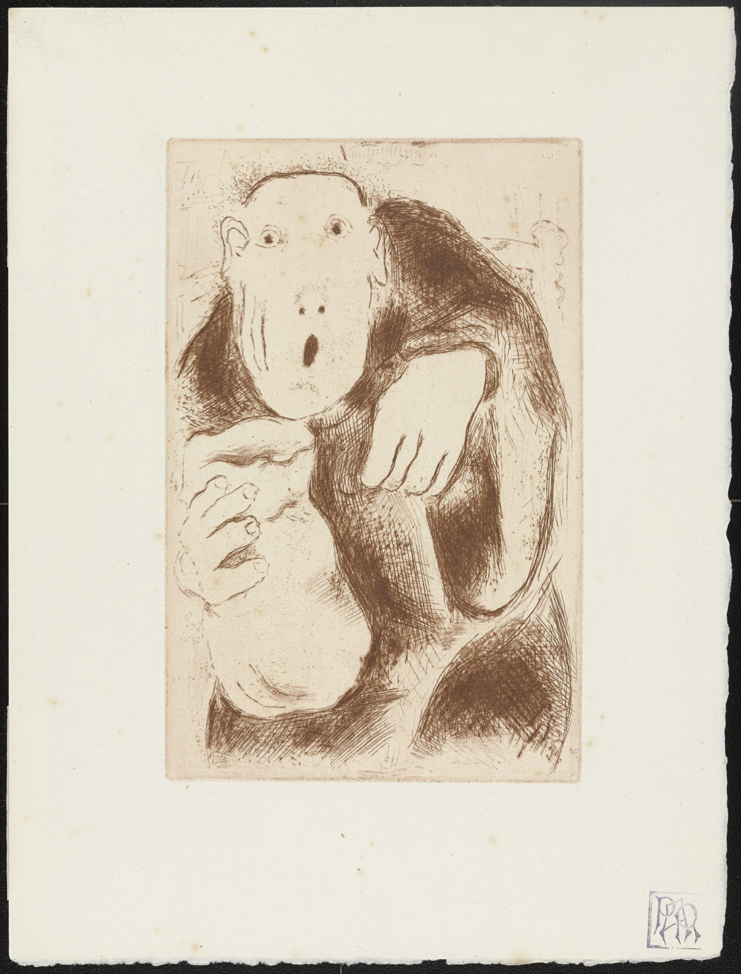 Marc Chagall. Avarice I ( L'Avarice I ) from The Seven Deadly Sins ( Les Sept péchés capitaux )