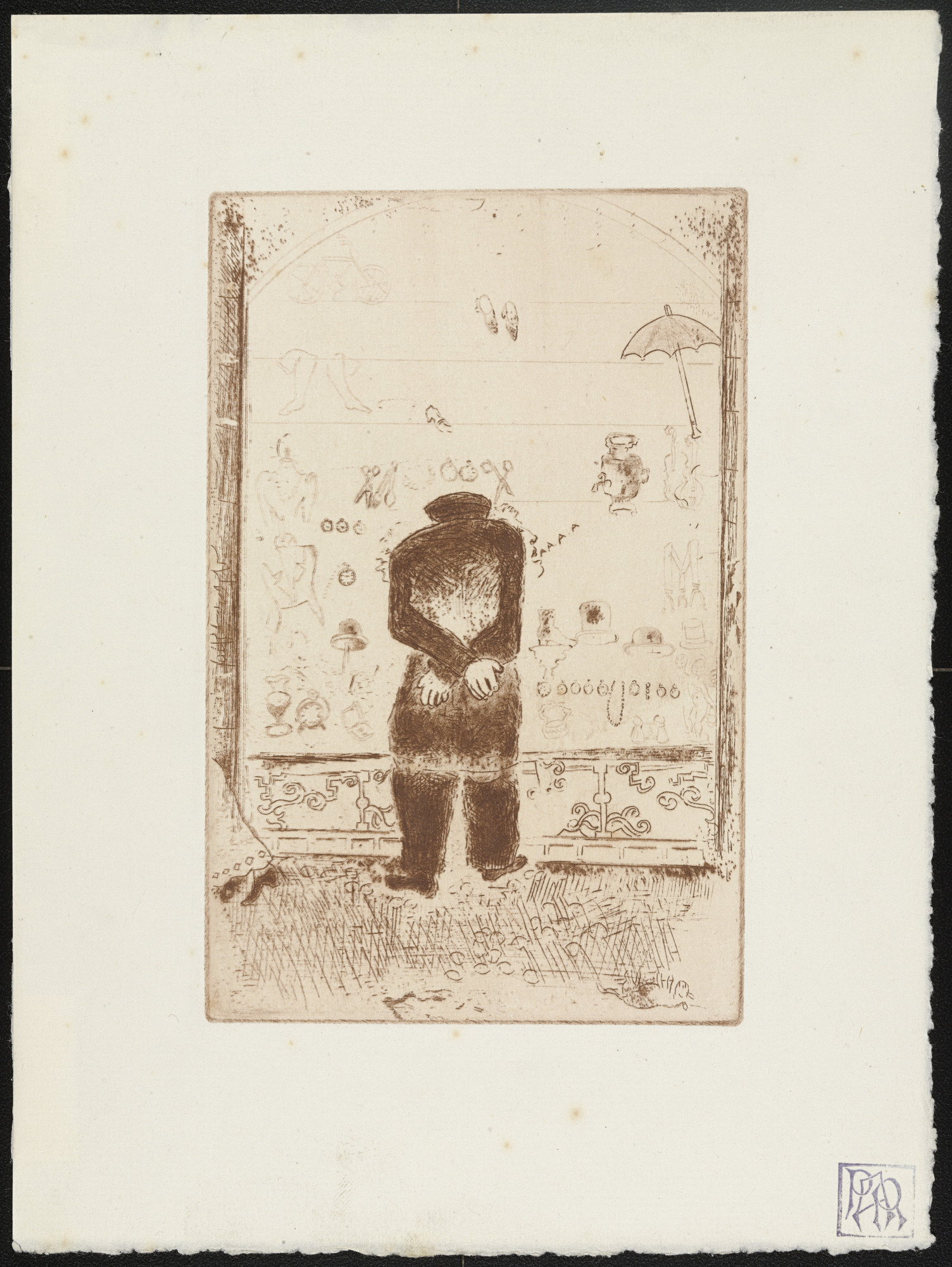 Marc Chagall. Envy I ( L'Envie I ) from The Seven Deadly Sins ( Les Sept péchés capitaux )
