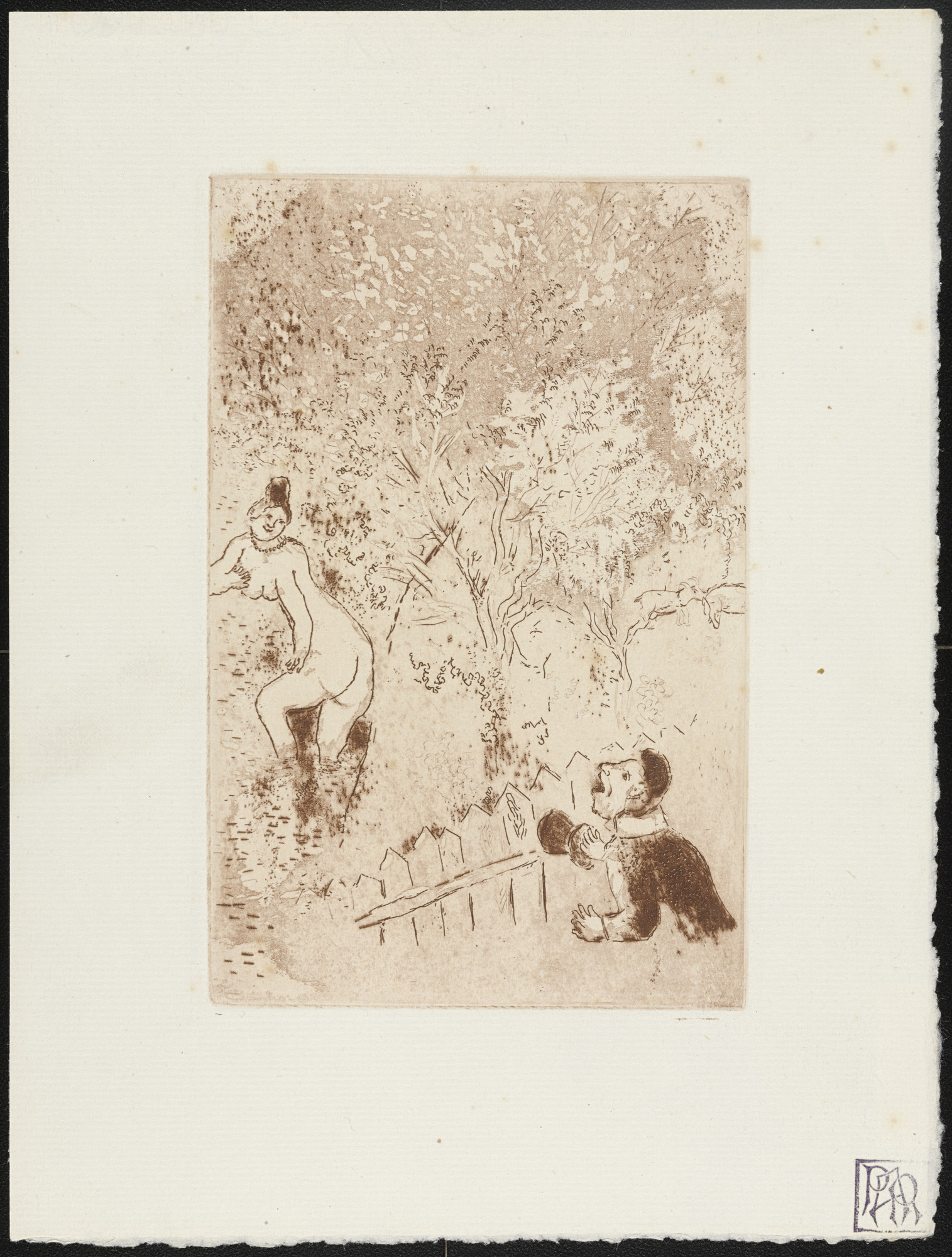 Marc Chagall. Envy II ( L'Envie II ) from The Seven Deadly Sins ( Les Sept péchés capitaux )