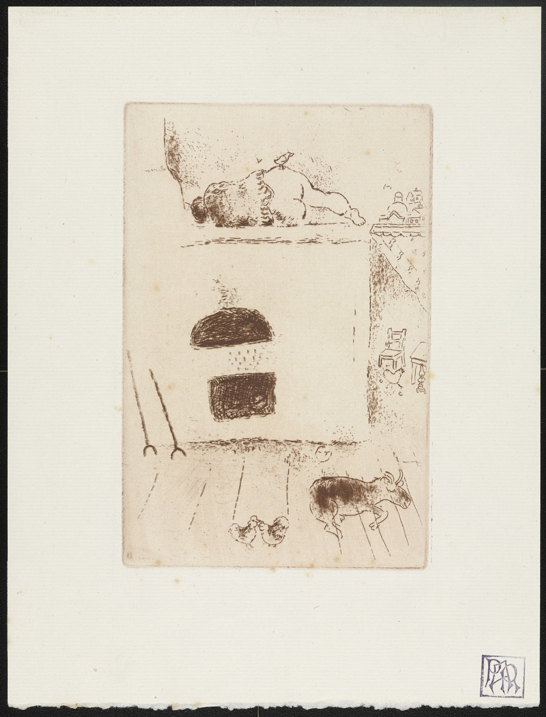 Marc Chagall Sloth Ii La Paresse Ii From The Seven Deadly Sins Les Sept Peches Capitaux 1925 Published 1926 Moma