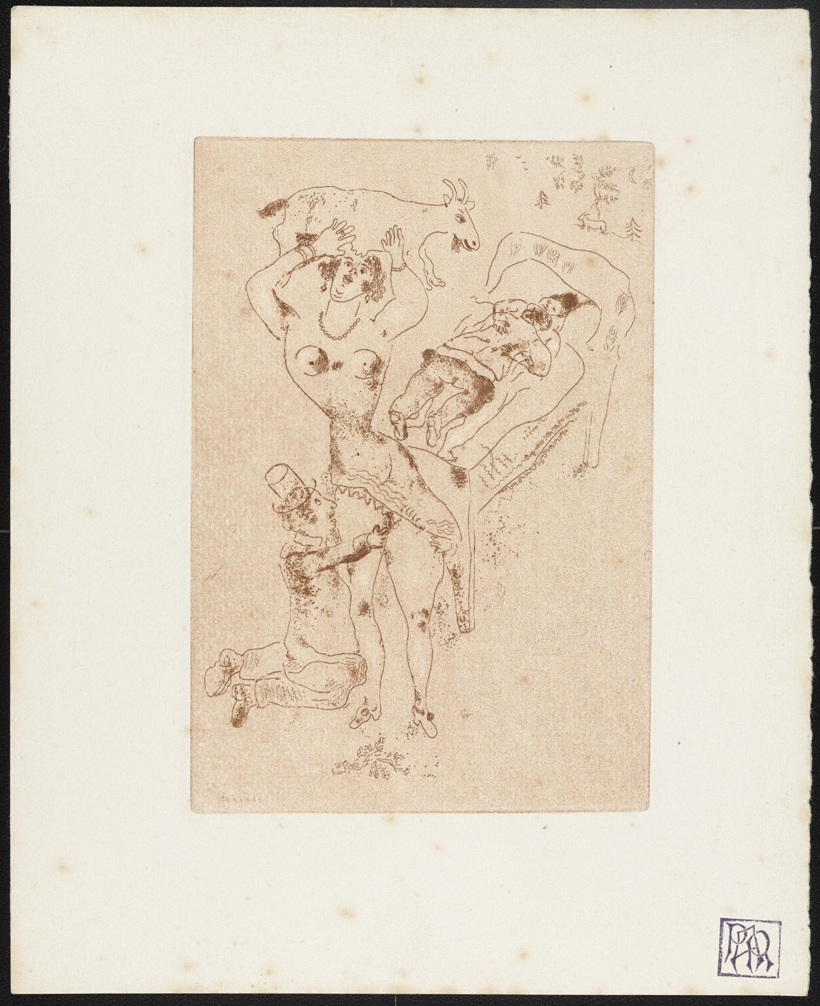 Marc Chagall. Lust III ( La Luxure III ) from The Seven Deadly Sins ( Les Sept péchés capitaux )