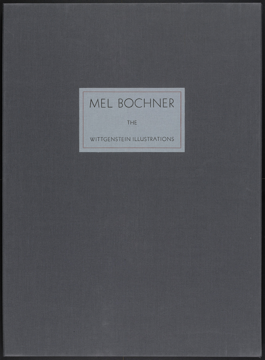 Mel Bochner. On Certainty/Über Gewissheit and supplementary suite Counting Alternatives: The Wittgenstein Illustrations. 1991
