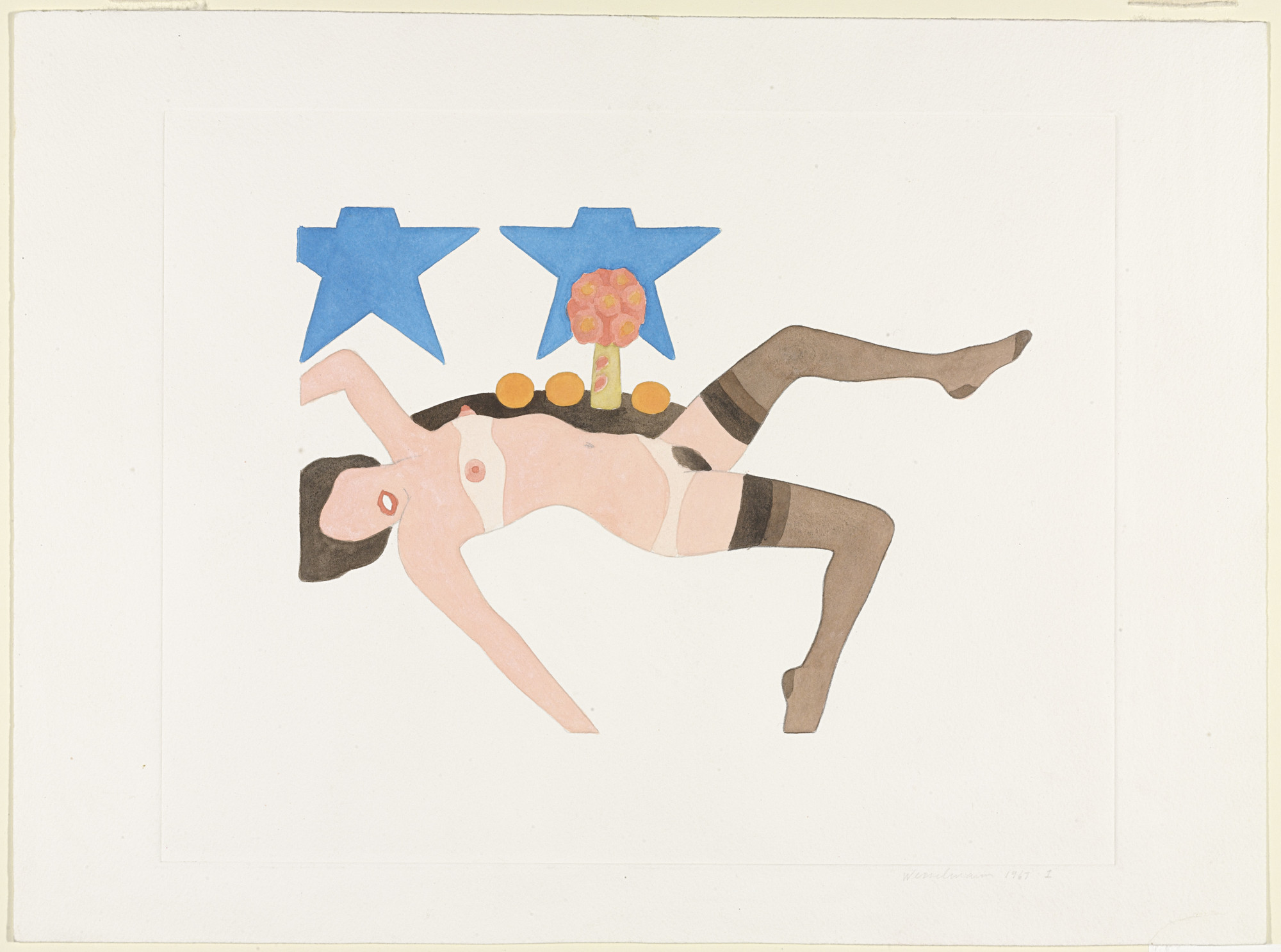 Tom Wesselmann. Embossed Nude #1