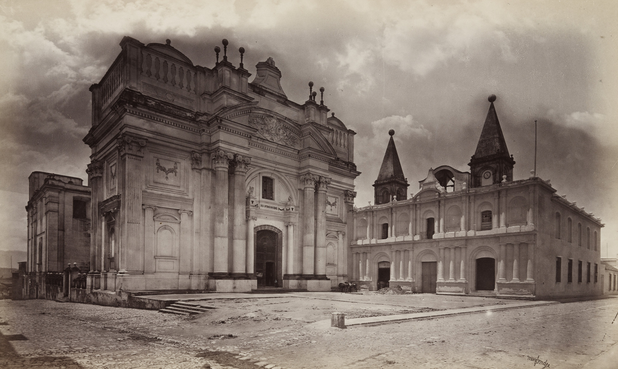 Eadweard J. Muybridge. Church of San Franciso, and Post Office, Guatemala