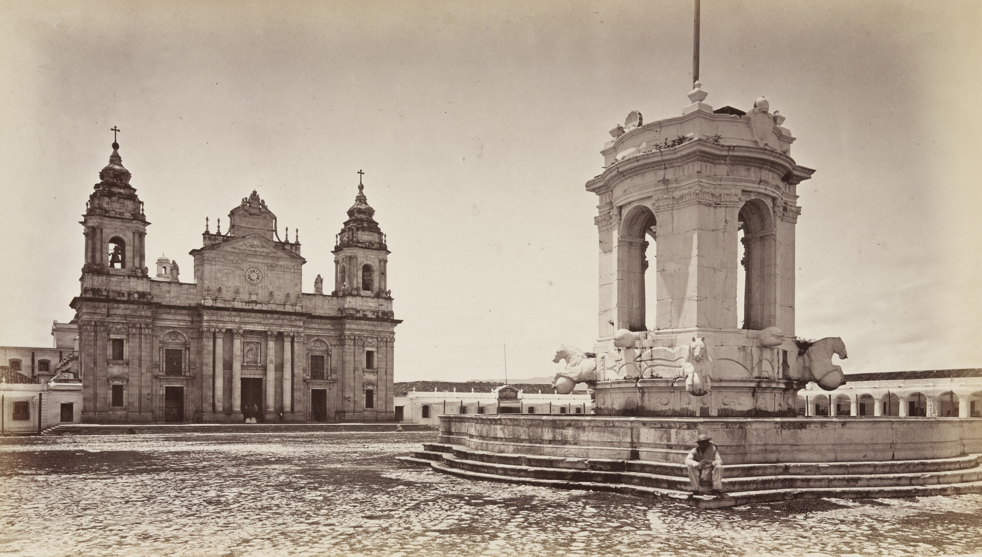Eadweard J. Muybridge. Plaza, Guatemala