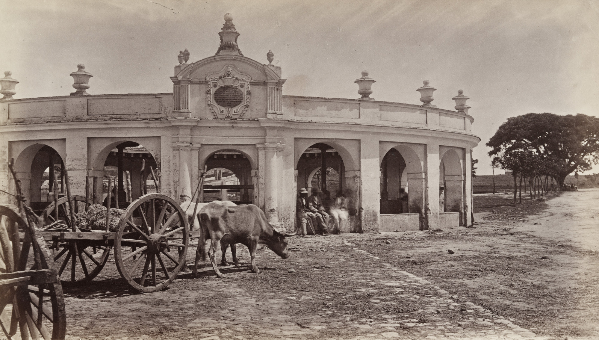 Eadweard J. Muybridge. Public Laundry, Guatemala