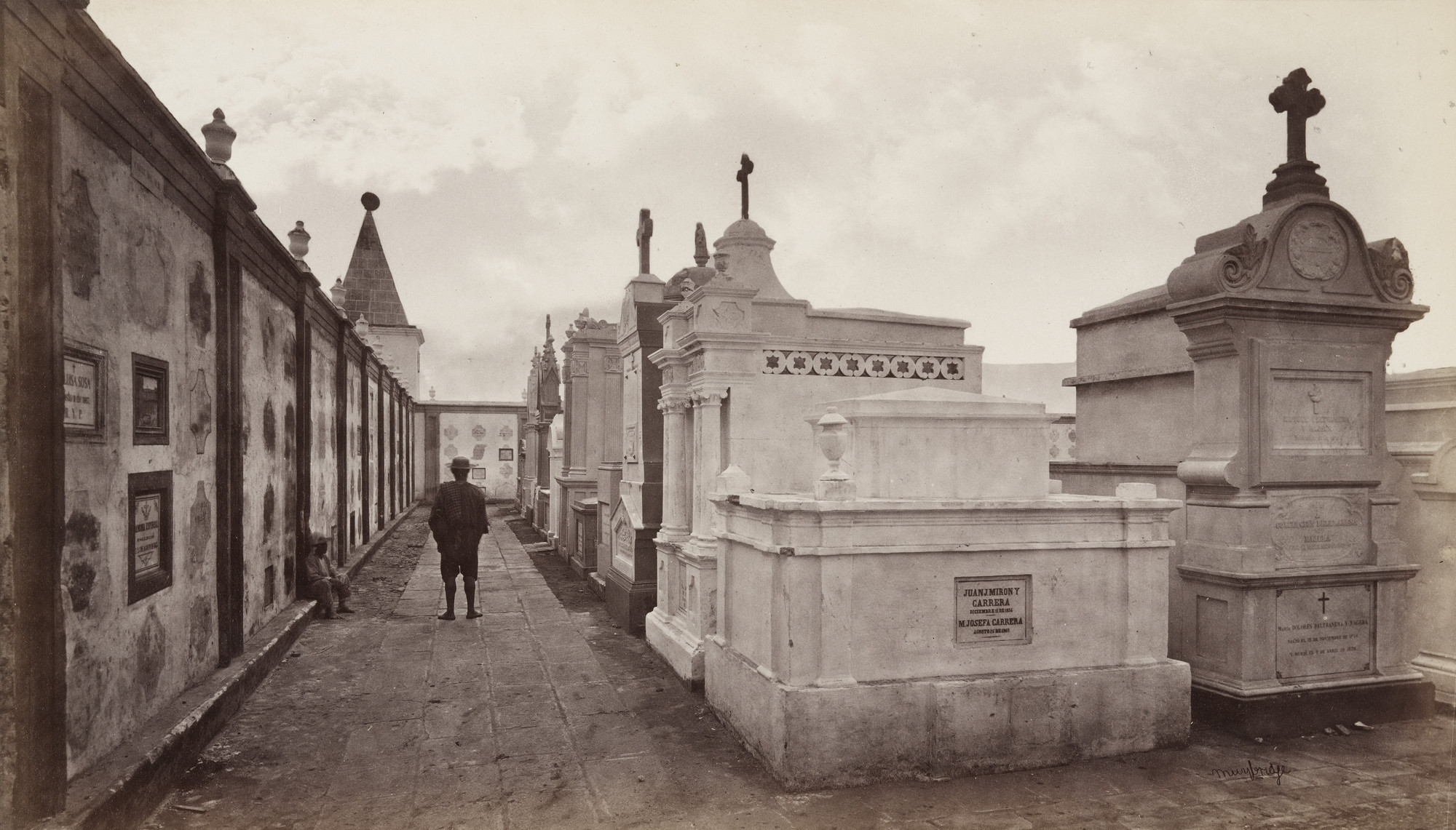 Eadweard J. Muybridge. Cemetery, Guatemala. 1875