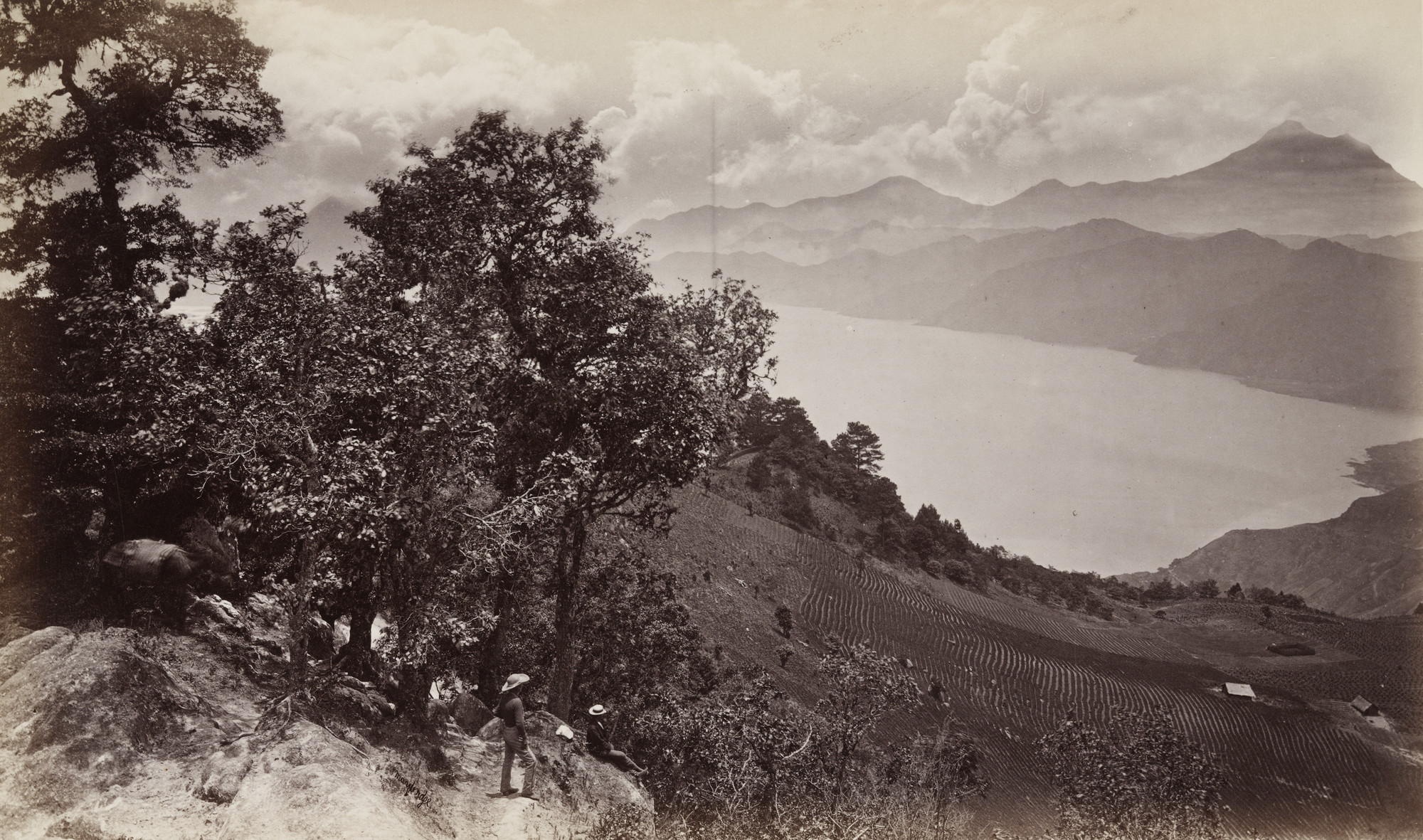 Eadweard J. Muybridge. Lake Atitlan