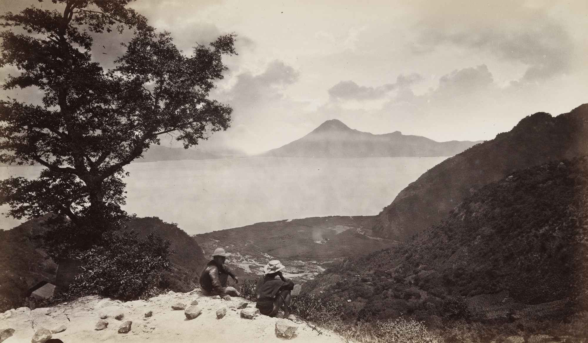 Eadweard J. Muybridge. Lake Atitlan