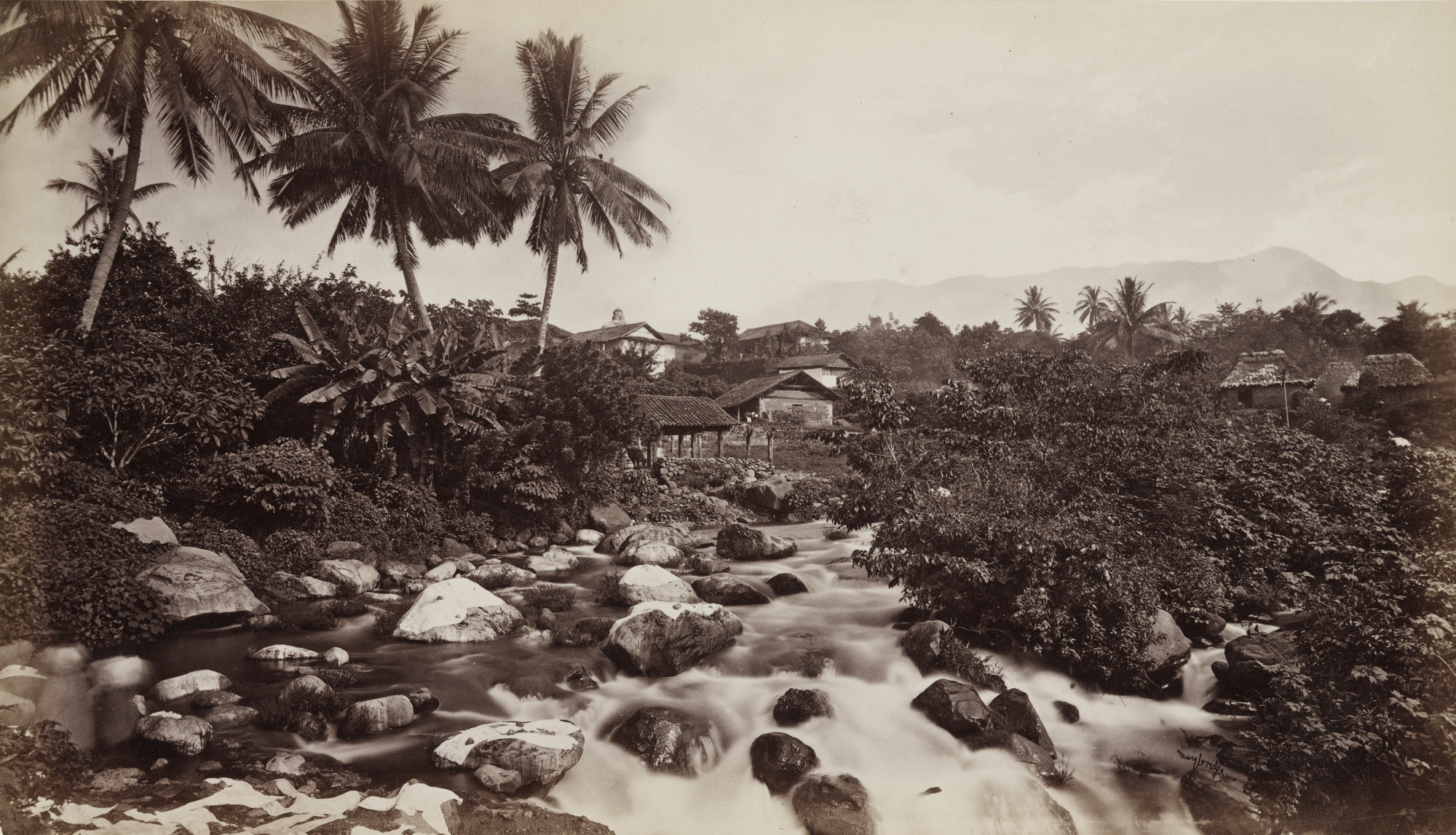 Eadweard J. Muybridge. Suburbs of Mazatenango