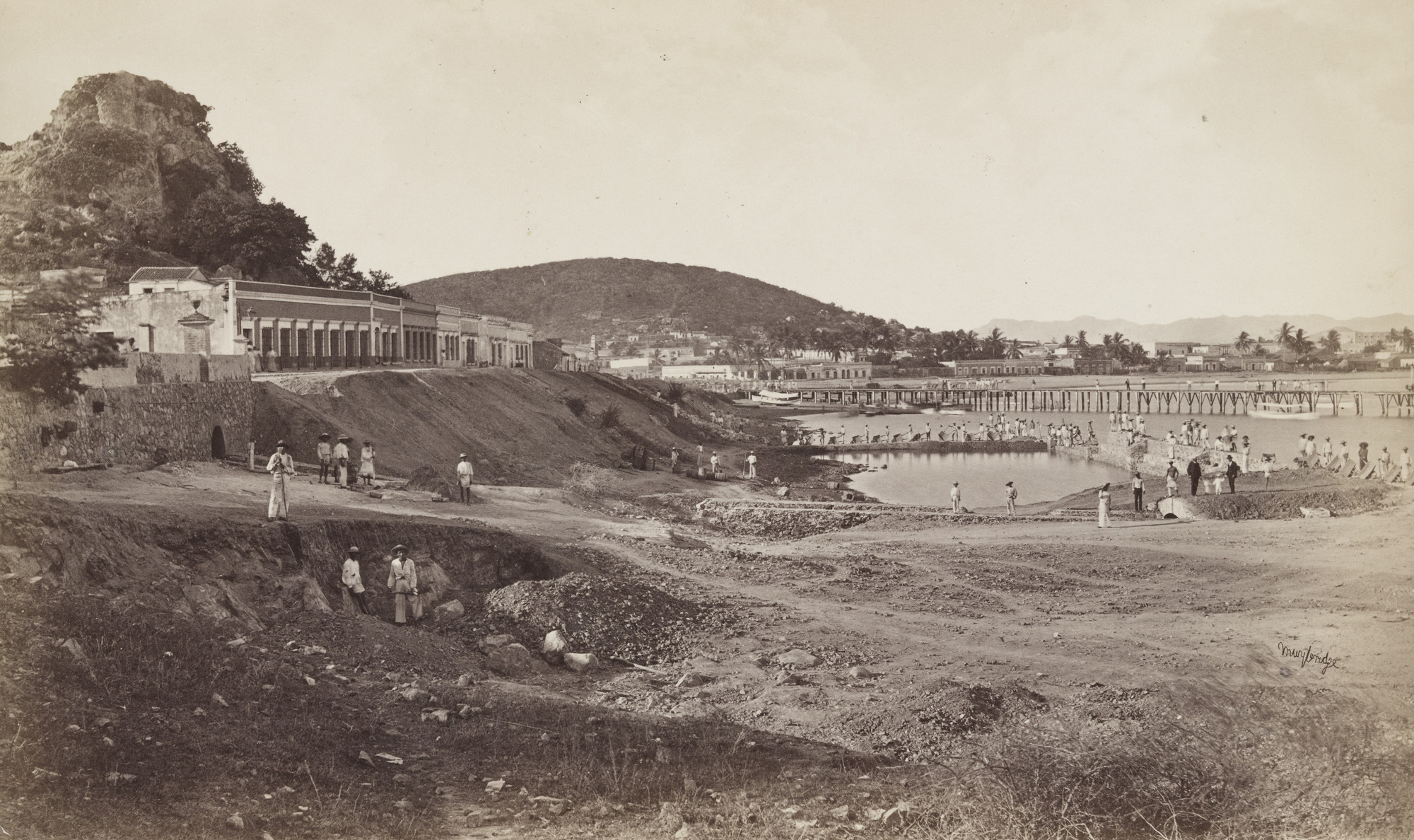Eadweard J. Muybridge. Wharf, Mazatlan