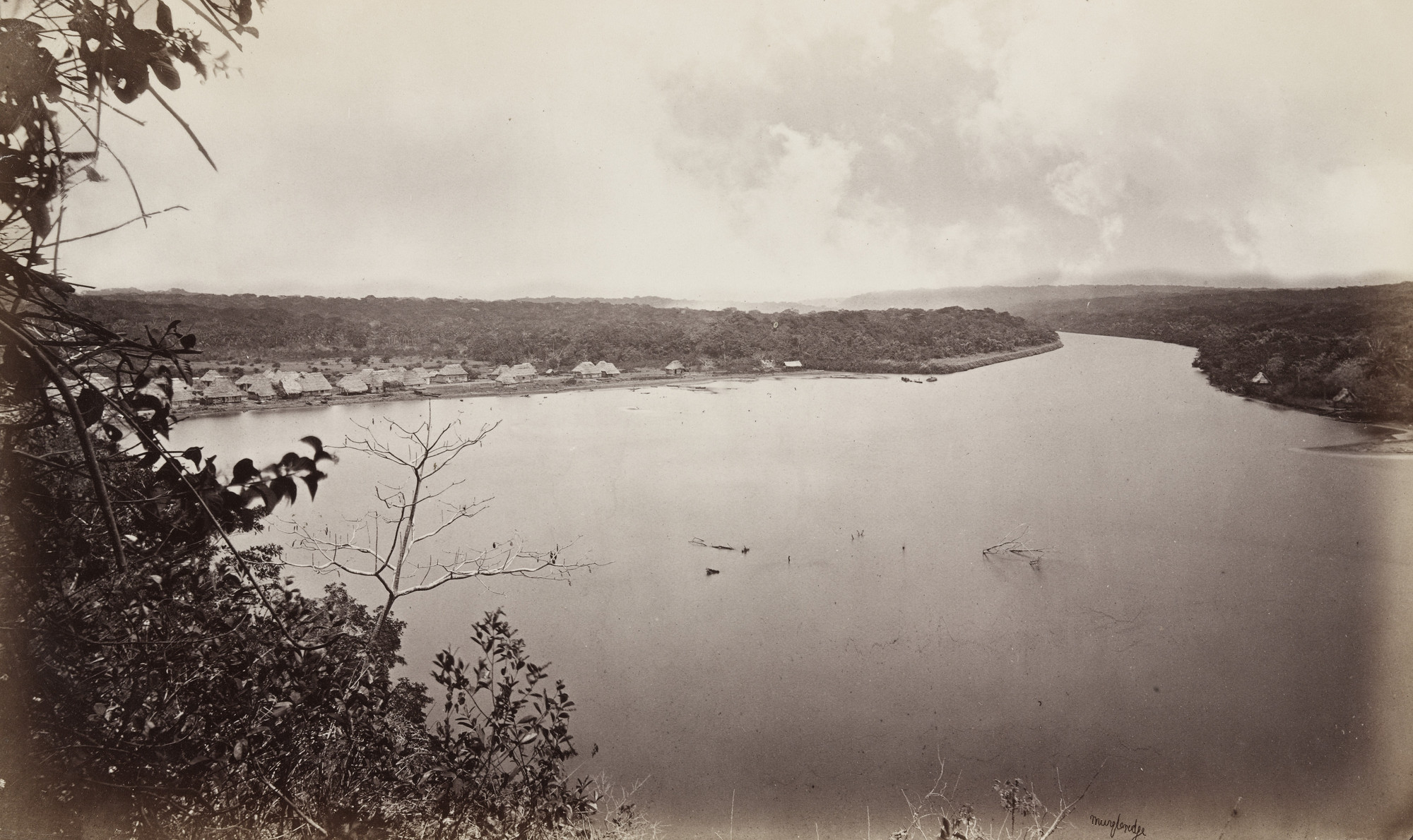 Eadweard J. Muybridge. Chagres River from the Fort