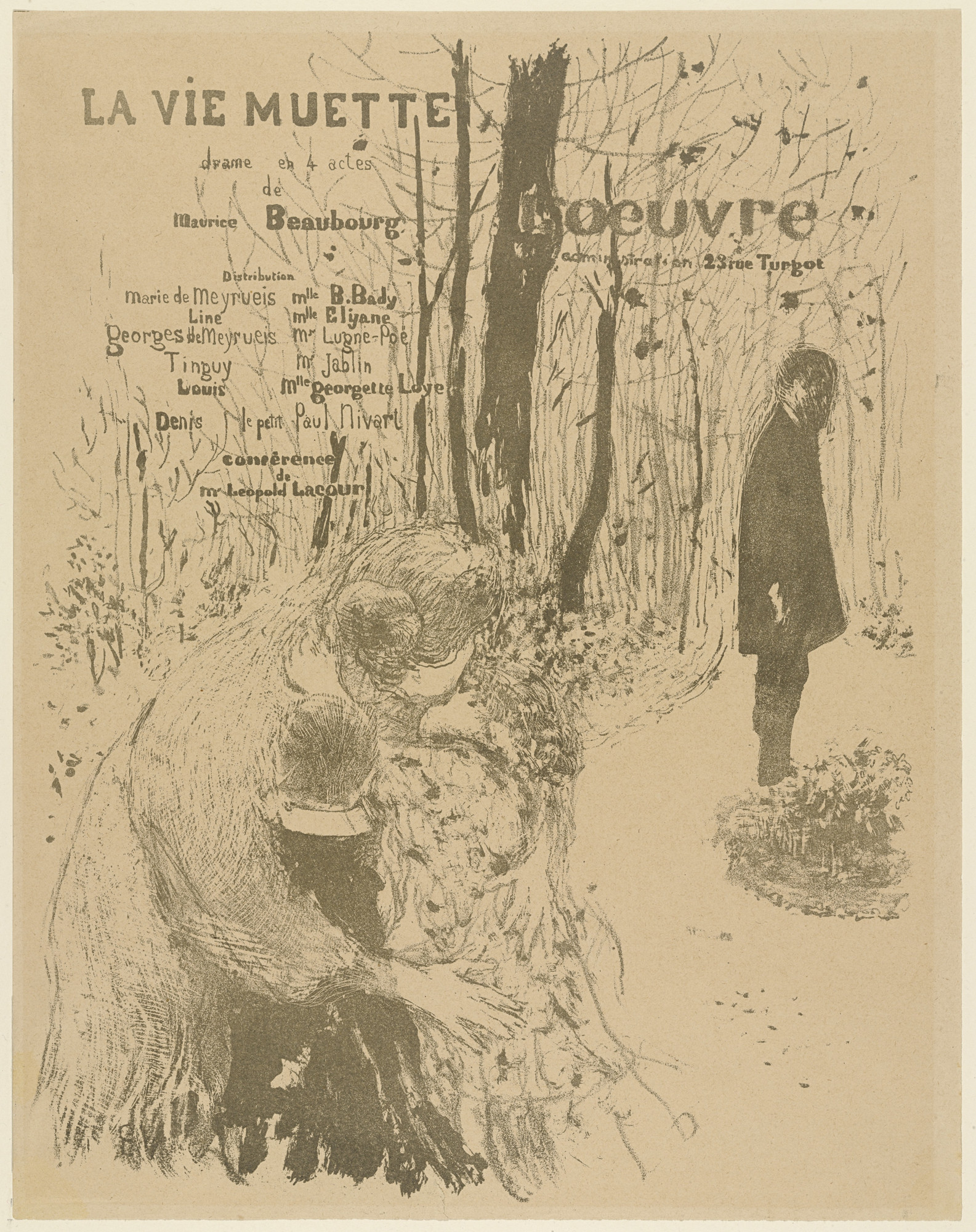 Édouard Vuillard. Program for La Vie Muette
