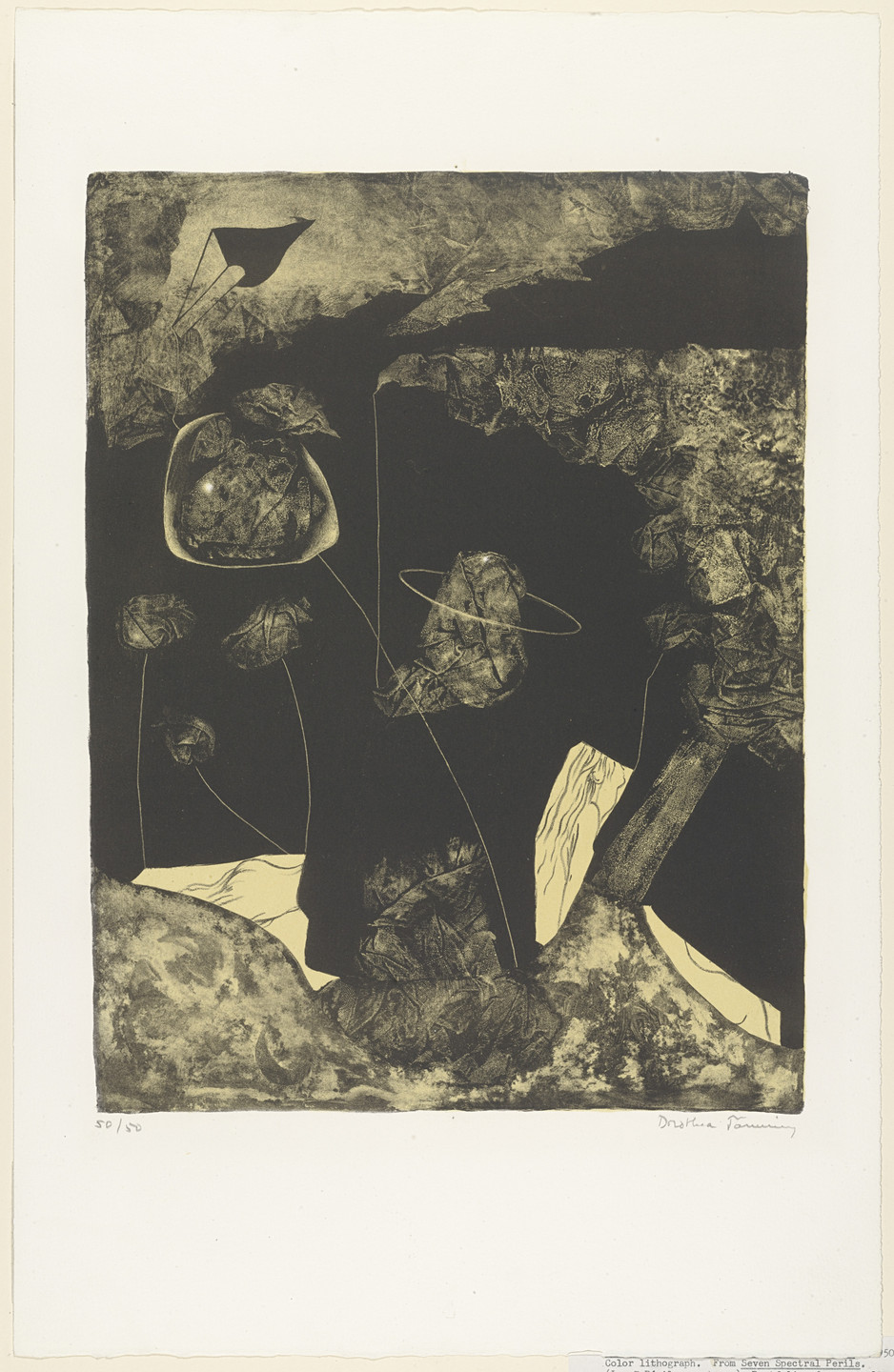 Dorothea Tanning. Fourth Peril (Quatrième péril) from The 7 Spectral Perils (Les 7 périls spectraux). 1950