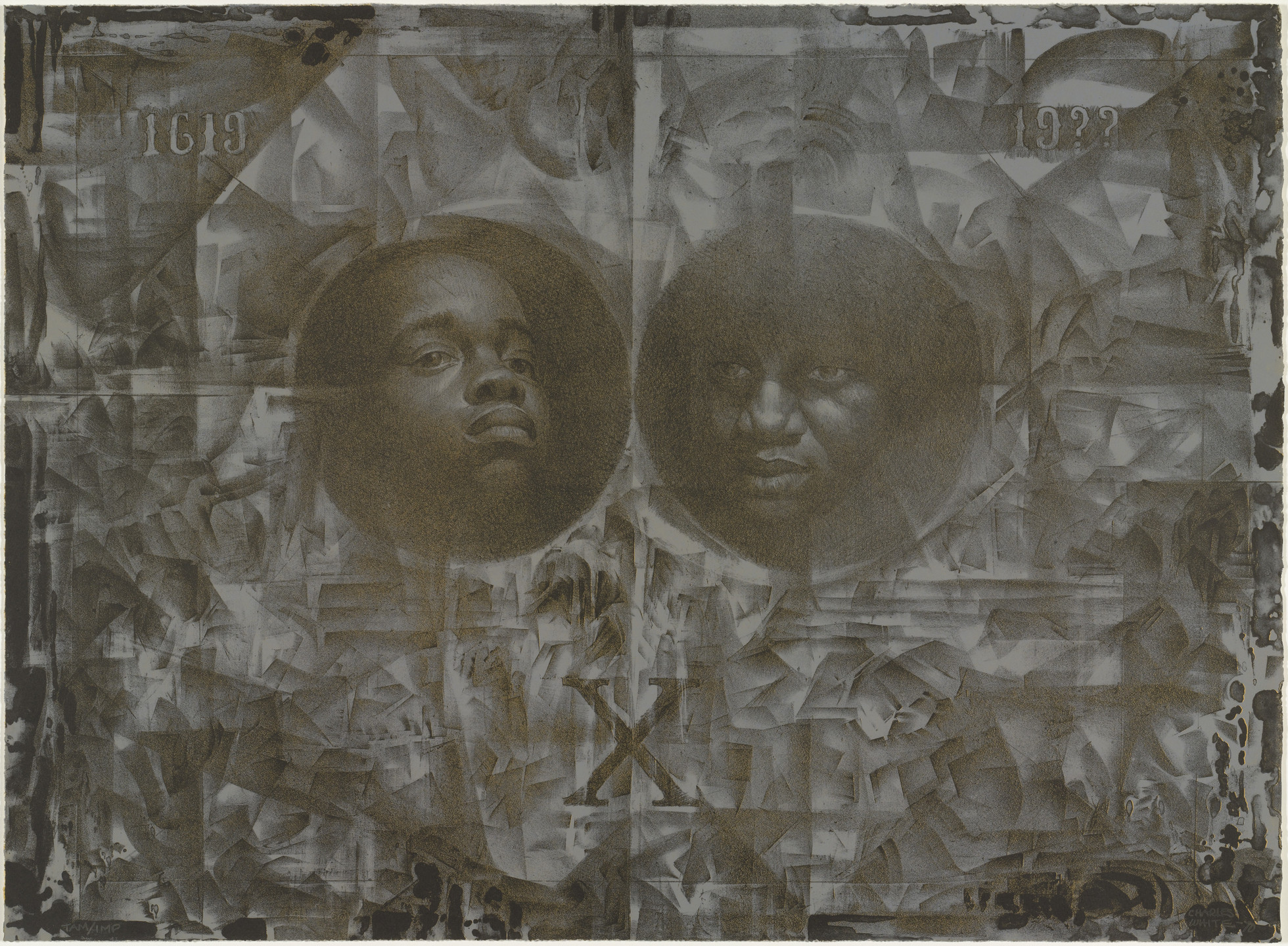 Charles White. Wanted Poster Series #14. 1970