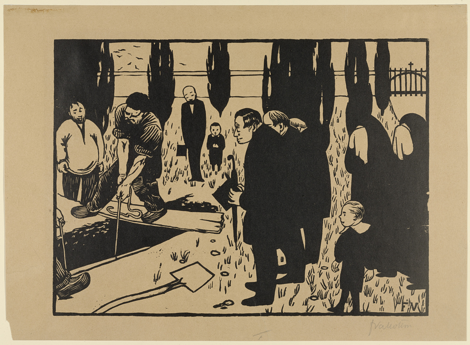 Félix Vallotton. The Funeral. 1891