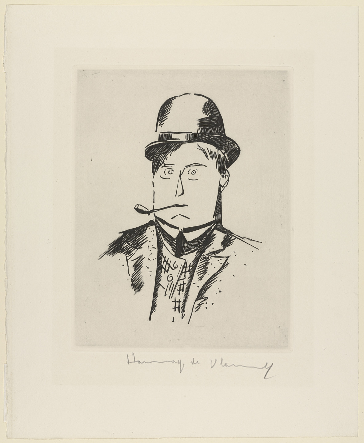 Maurice de Vlaminck. Self-Portrait. c. 1908