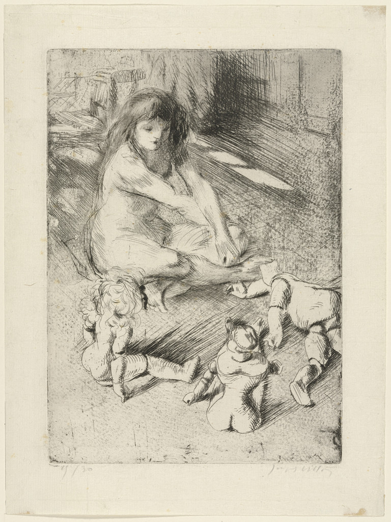 Minne Playing with her Dolls (Les Poupées de Minne)