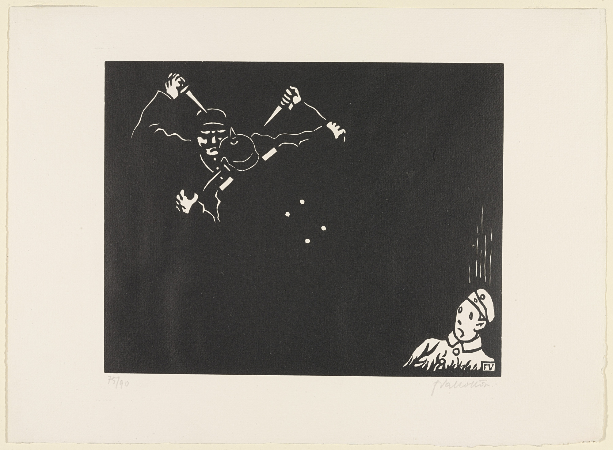 Félix Vallotton. In the Darkness (Dans les Ténèbres) from This Is War (C'est la Guerre)