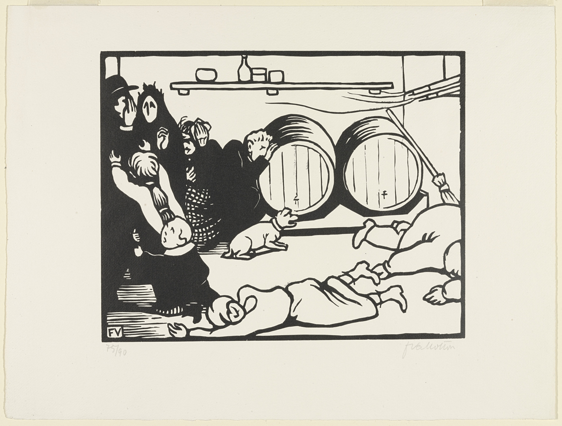 Félix Vallotton. The Civilians (Les Civils) from This Is War (C'est la Guerre). 1916