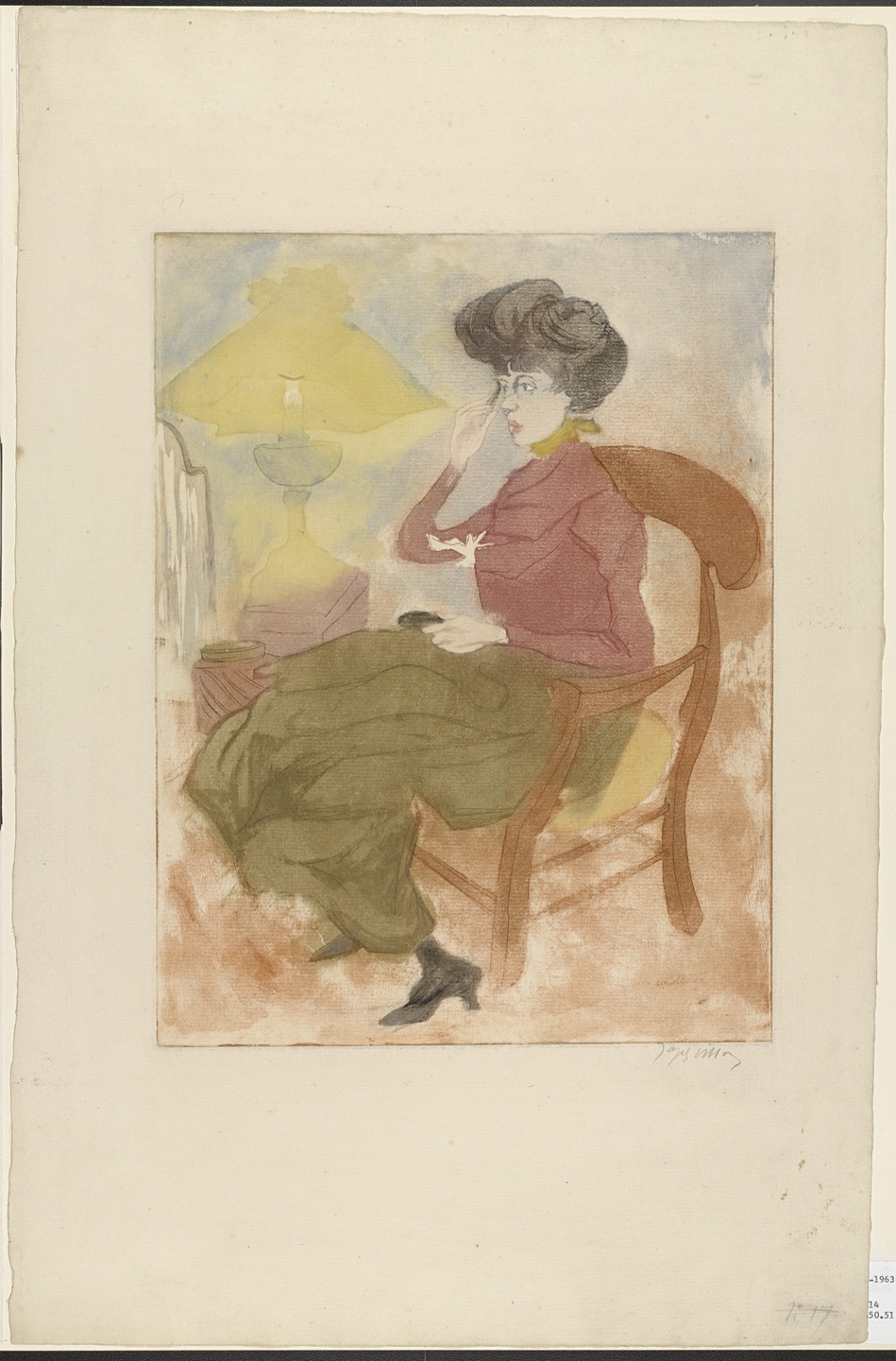 Jacques Villon. Makeup (Le Maquillage). 1900