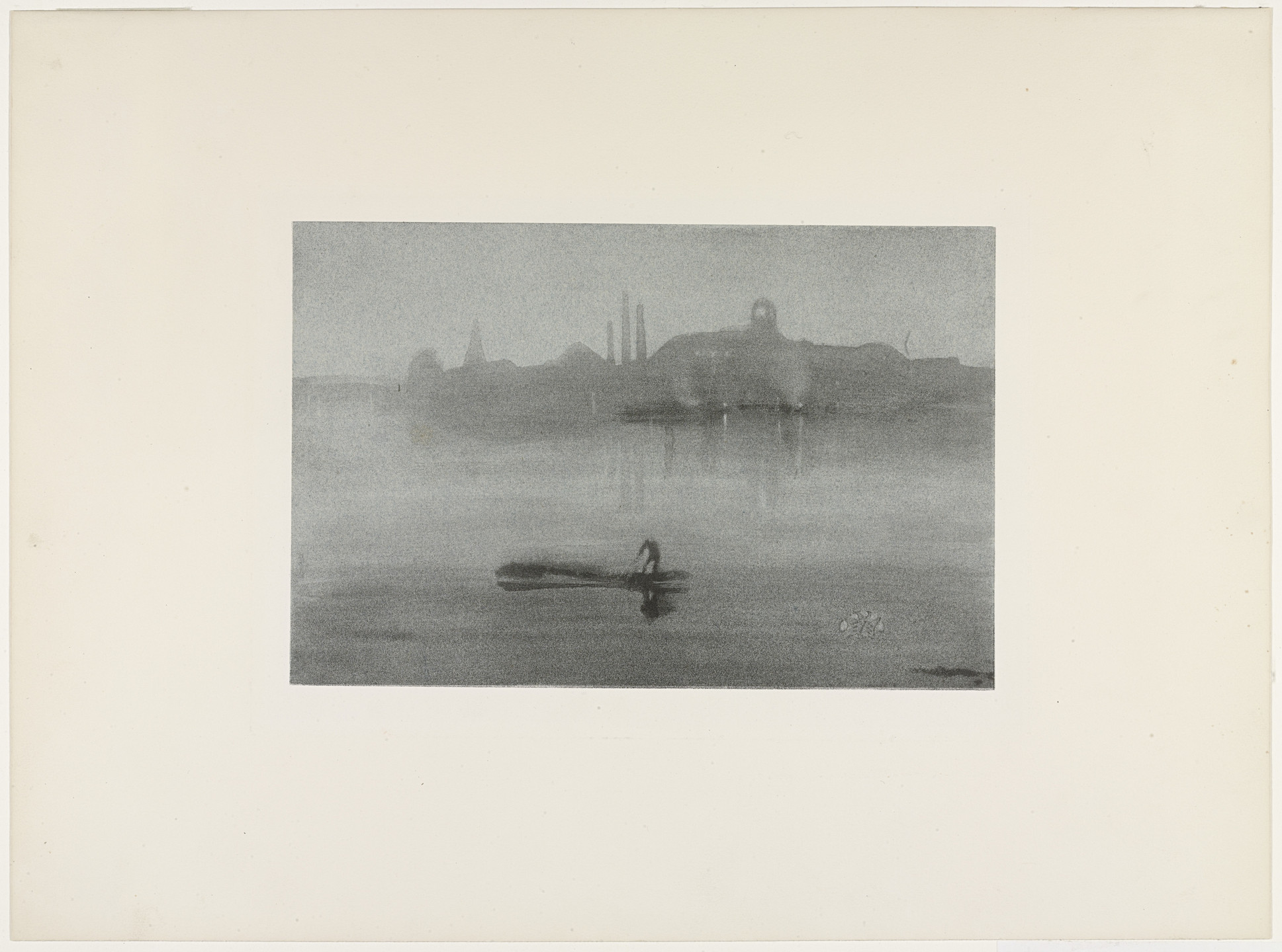 James McNeill Whistler. Nocturne: The River at Battersea. 1878, published 1887