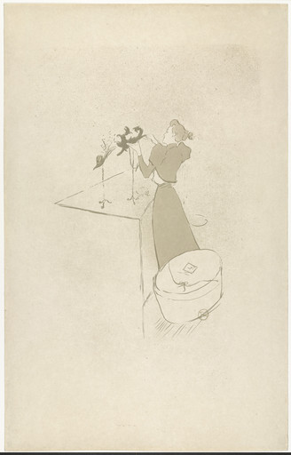 Henri de Toulouse-Lautrec. The Milliner, Renée Vert (La Modiste