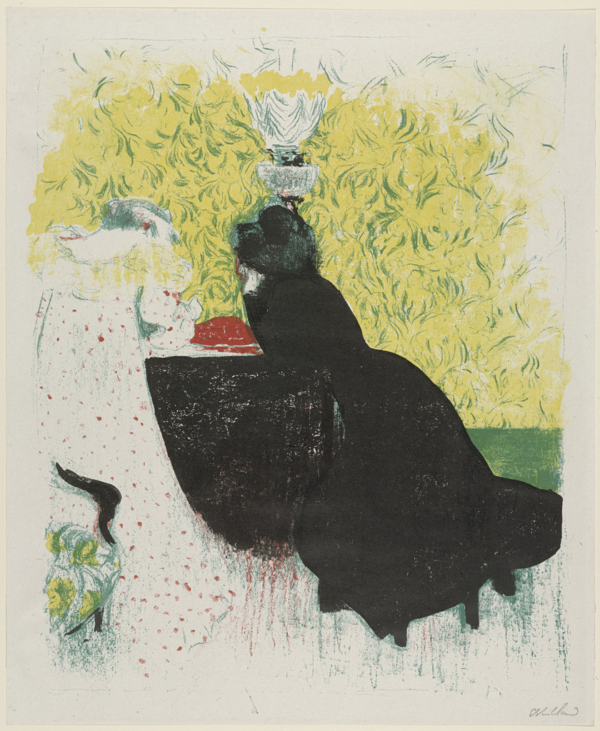 The Two Sisters-in-Law (Les deux belles-soeurs) from Landscapes and Interiors (Paysages et intérieurs) by Édouard Vuillard