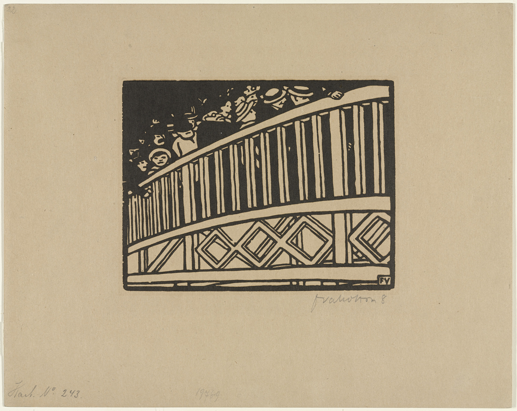 Félix Vallotton. The Moving Footway (plate I) from The World's Fair (L'Exposition Universelle). 1901