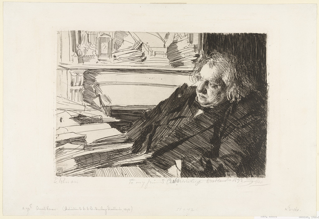 Ernest Renan, Anders Zorn, 1892