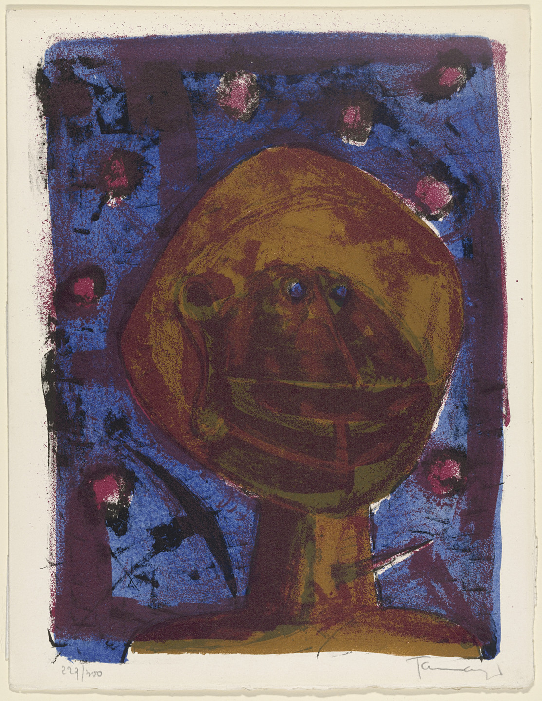 Rufino Tamayo. Head with Birds. 1958