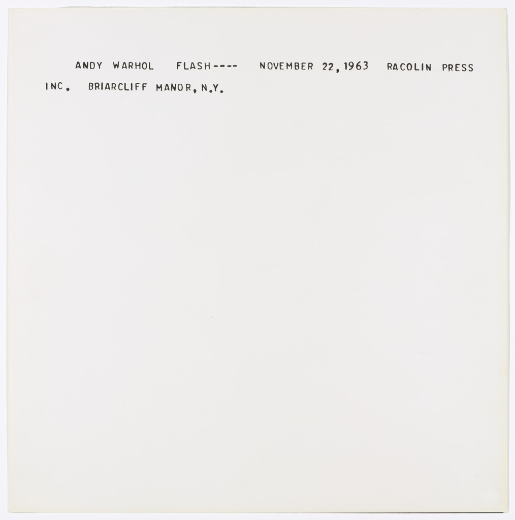 Flash-November 22, 1963 by Andy Warhol
