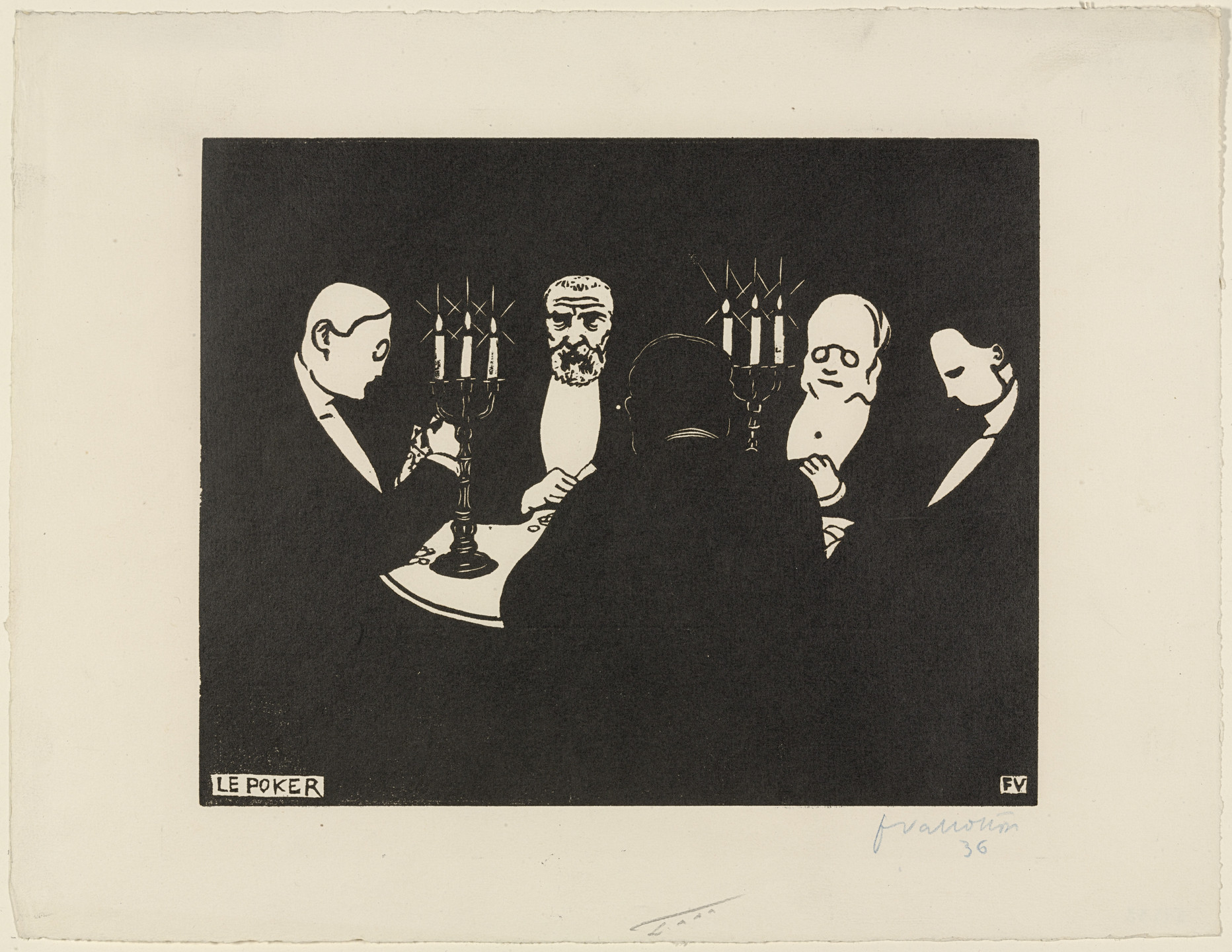 Félix Vallotton. Poker (Le Poker). 1896