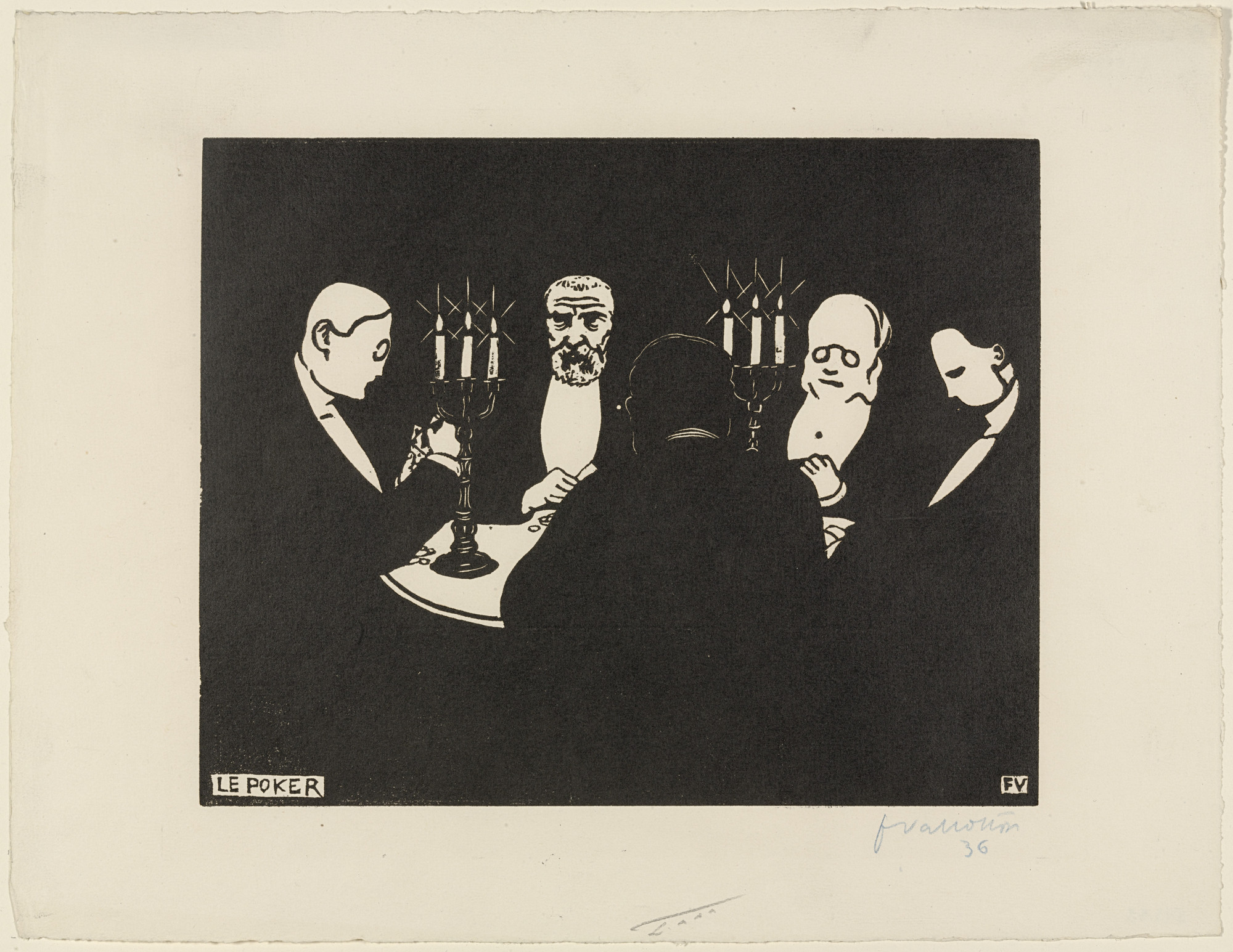 Félix Vallotton. Poker (Le Poker). 1896 | MoMA