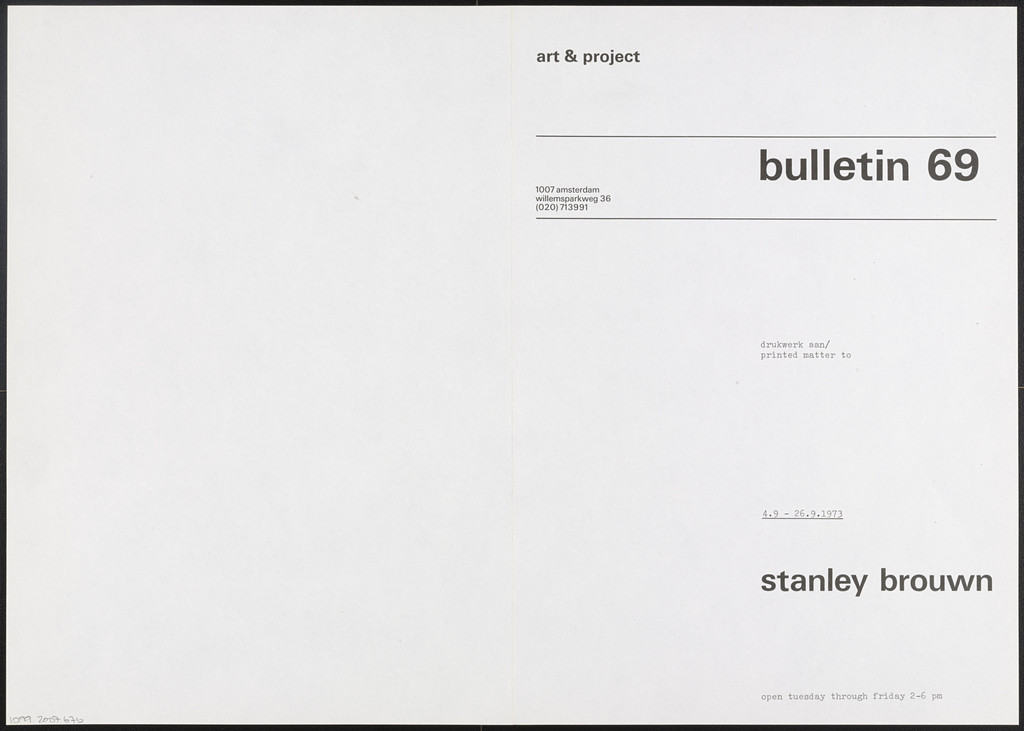 Art & Project Bulletin #67