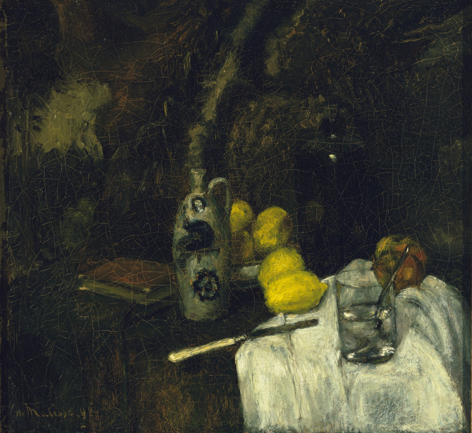 Henri Matisse. Lemons and Bottle of Dutch Gin. Paris early 1896