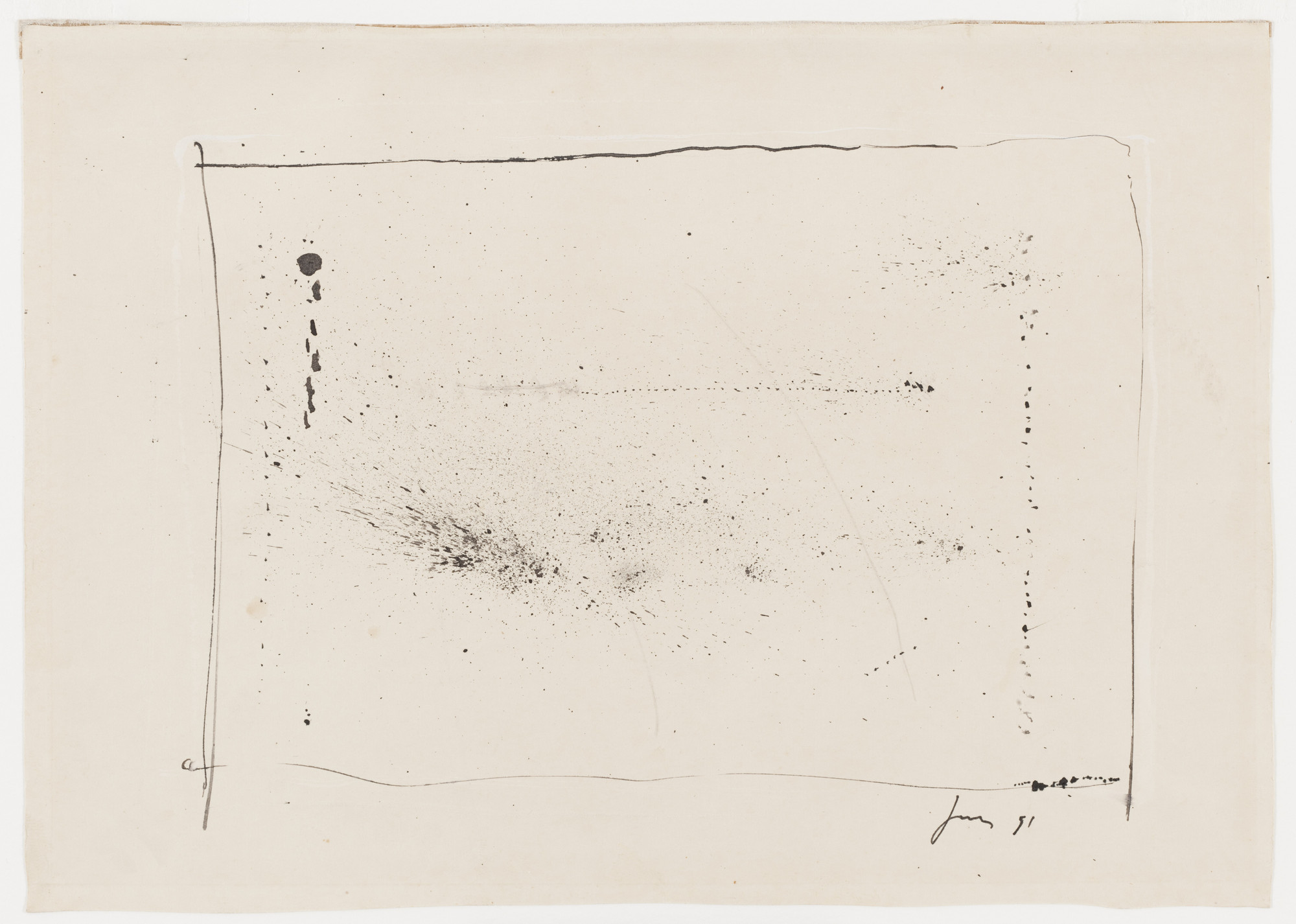 Lucio Fontana. Concetto Spaziale. 1951