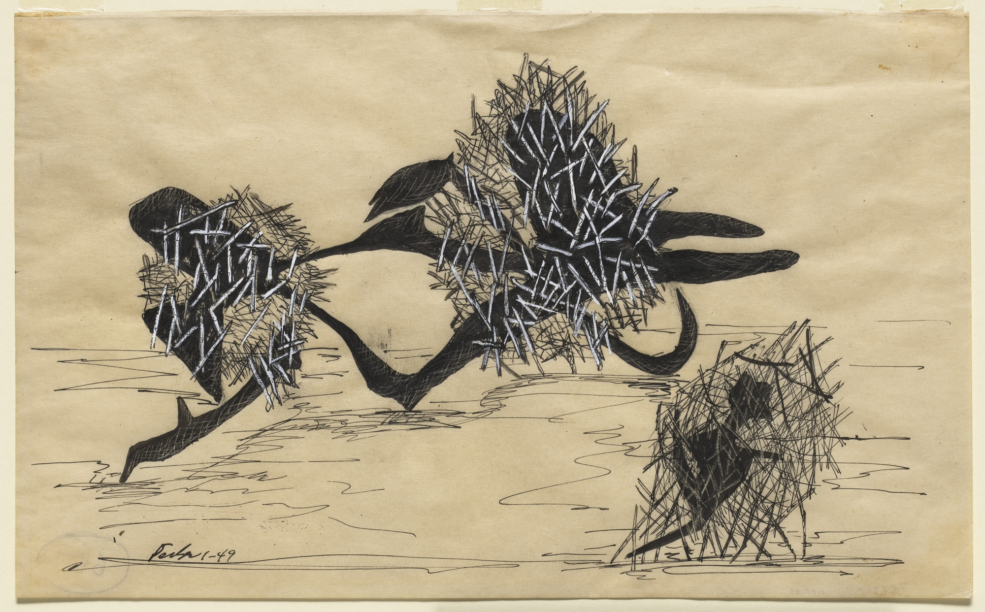 Herbert Ferber. Study for Jackson Pollock. 1949