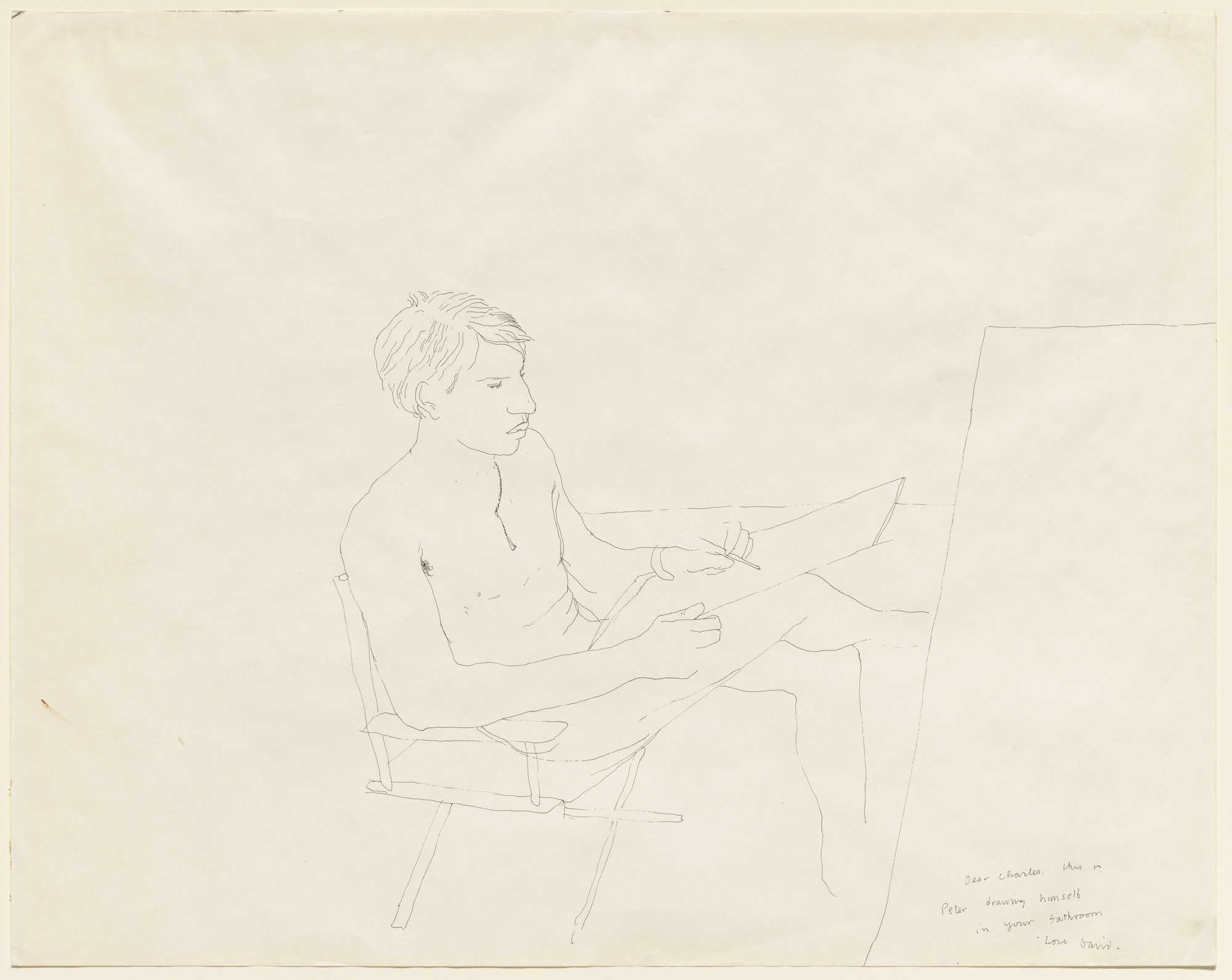 David Hockney. Portrait of Peter