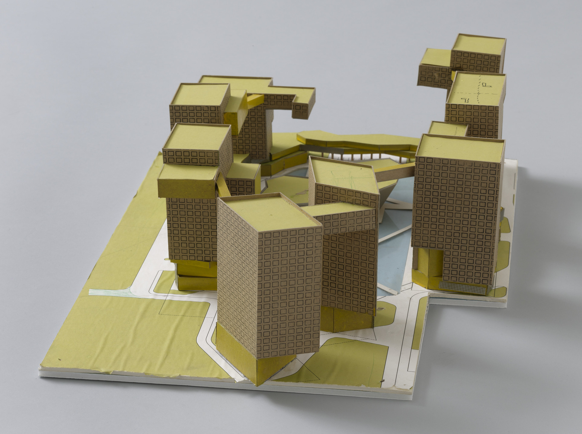Steven Holl. Linked Hybrid, Beijing, China (Site study). 2003-2006