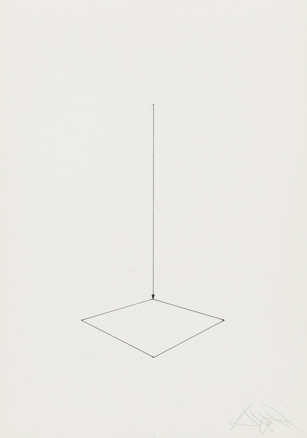 Gianfredo Camesi. Untitled (fil a plomb). 1968