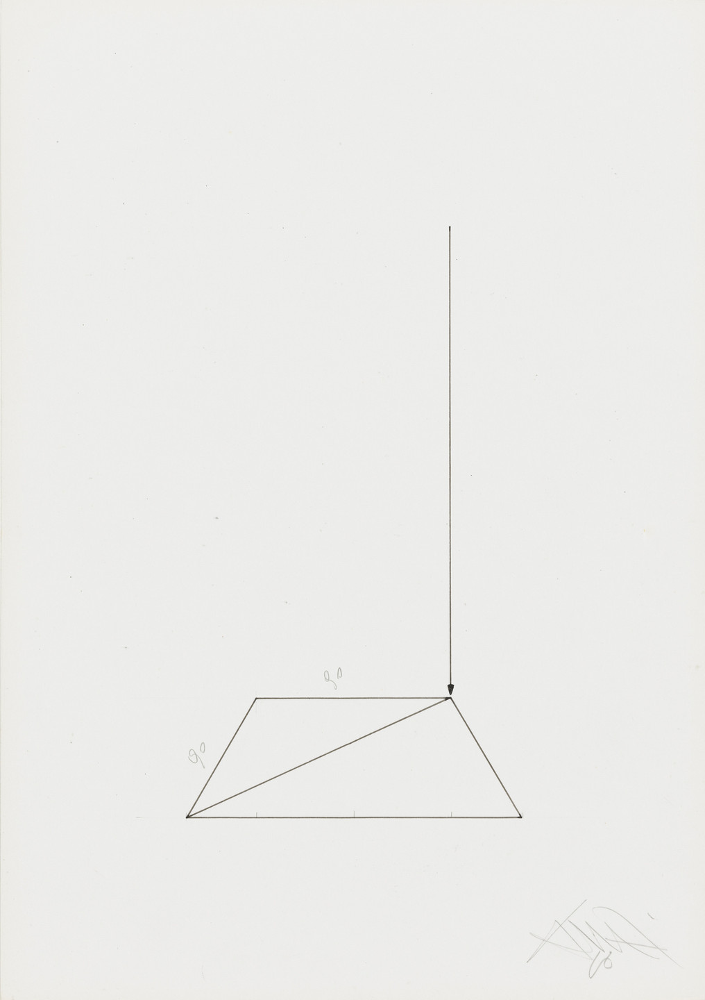 Gianfredo Camesi. Untitled (fil a plomb). 1968